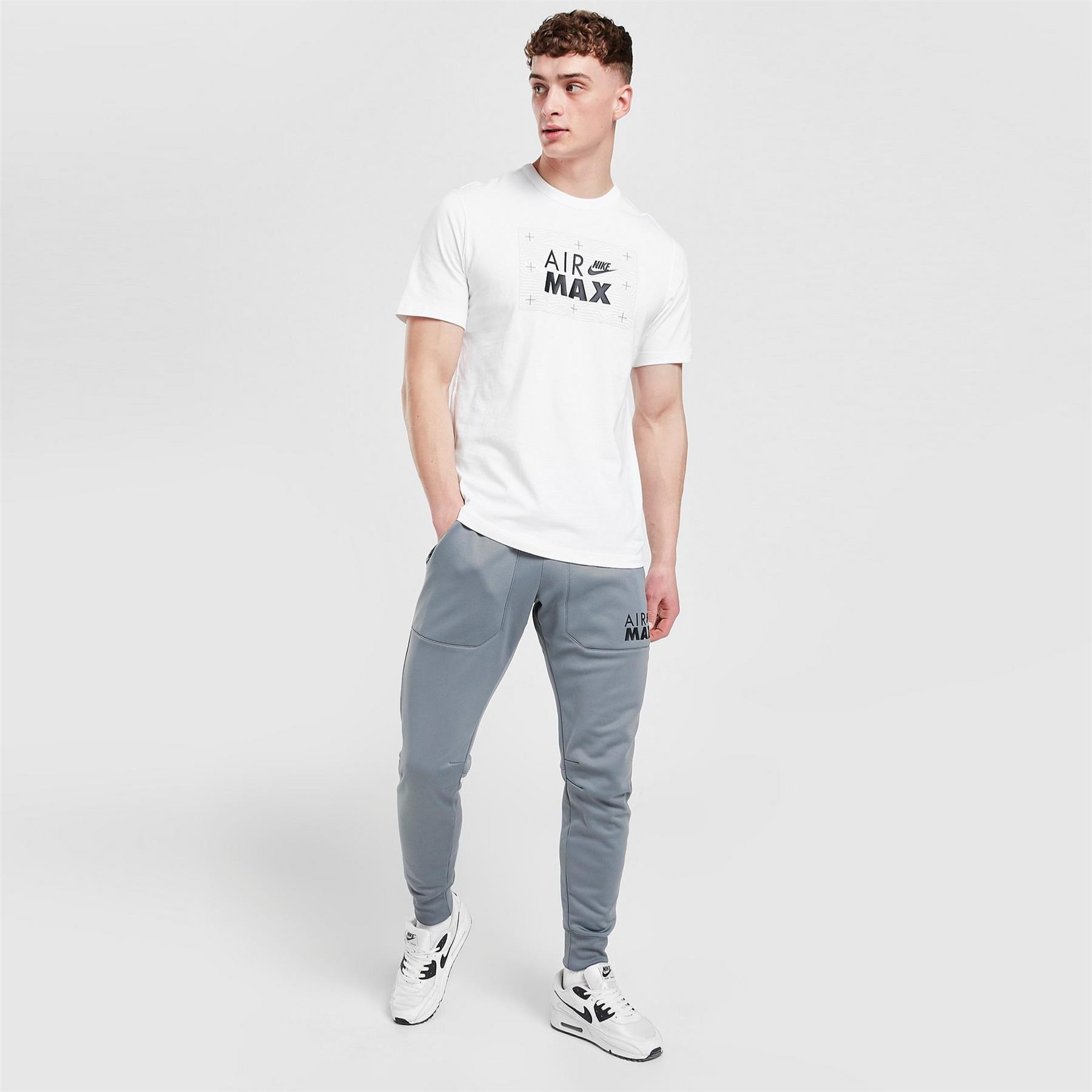 T-shirt sportiva Nike Air Max da uomo manica corta collo a equipaggio abbigliamento attivo maglietta casual - Foto 14 di 18