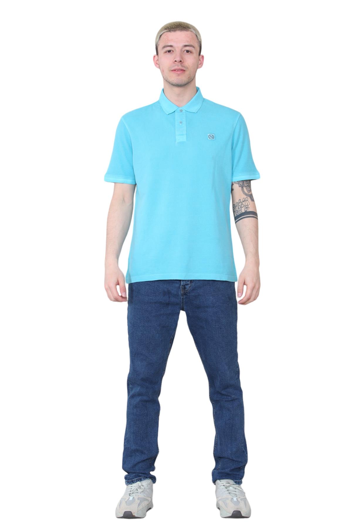 EX M&S Mens Polo Shirt Pure Cotton Short Sleeve Casual Formal Polo Tee - Picture 43 of 52
