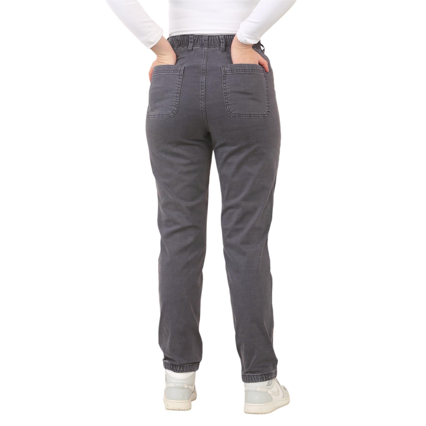 EX M&S Womens Cotton Blend Slim Fit Ankle Grazer Joggers Chino Trousers Pants - Picture 41 of 45