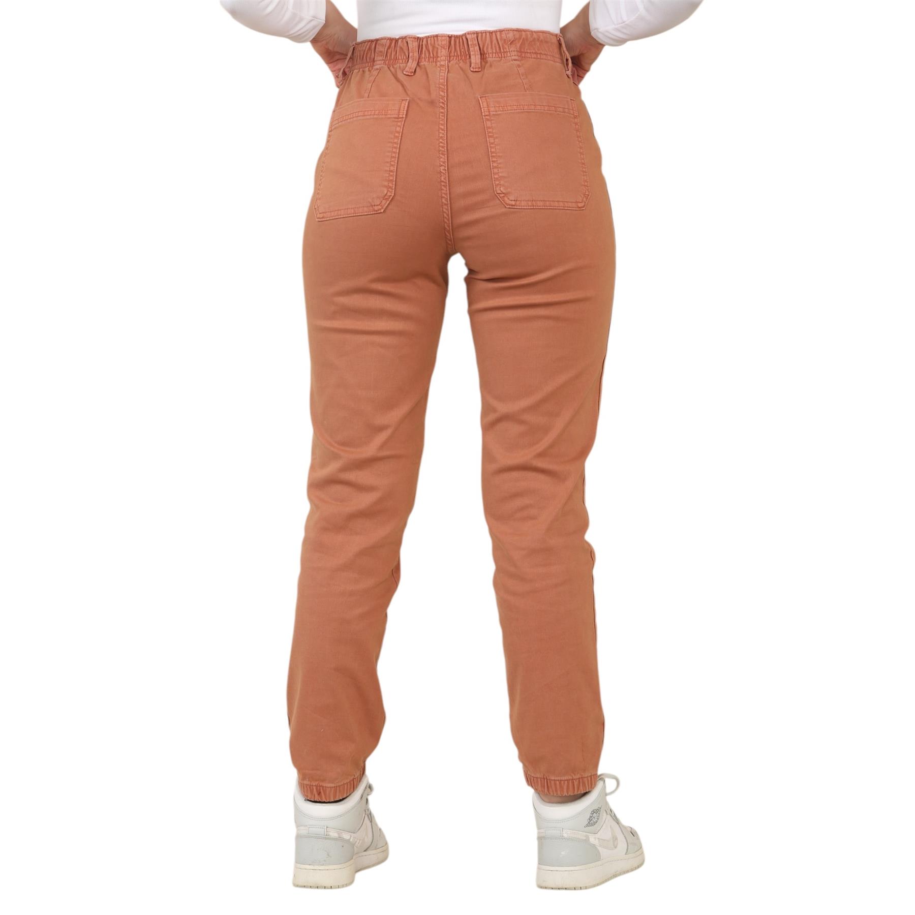 EX M&S Womens Cotton Blend Slim Fit Ankle Grazer Joggers Chino Trousers Pants - Picture 16 of 45