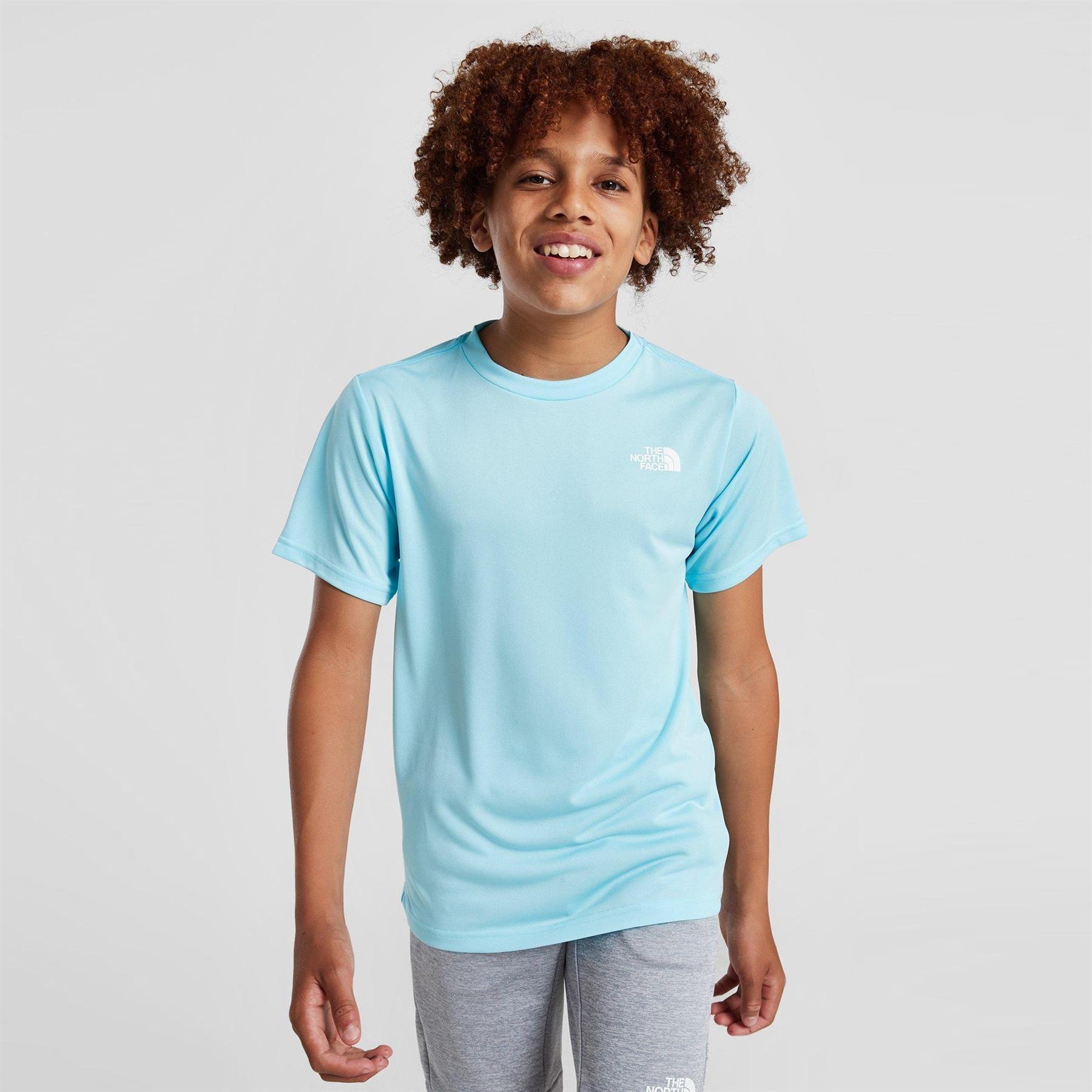The North Face Dri Fit Reaxion T Shirt Junior Boys Tee Sports Activewear Top - Picture 2 of 7