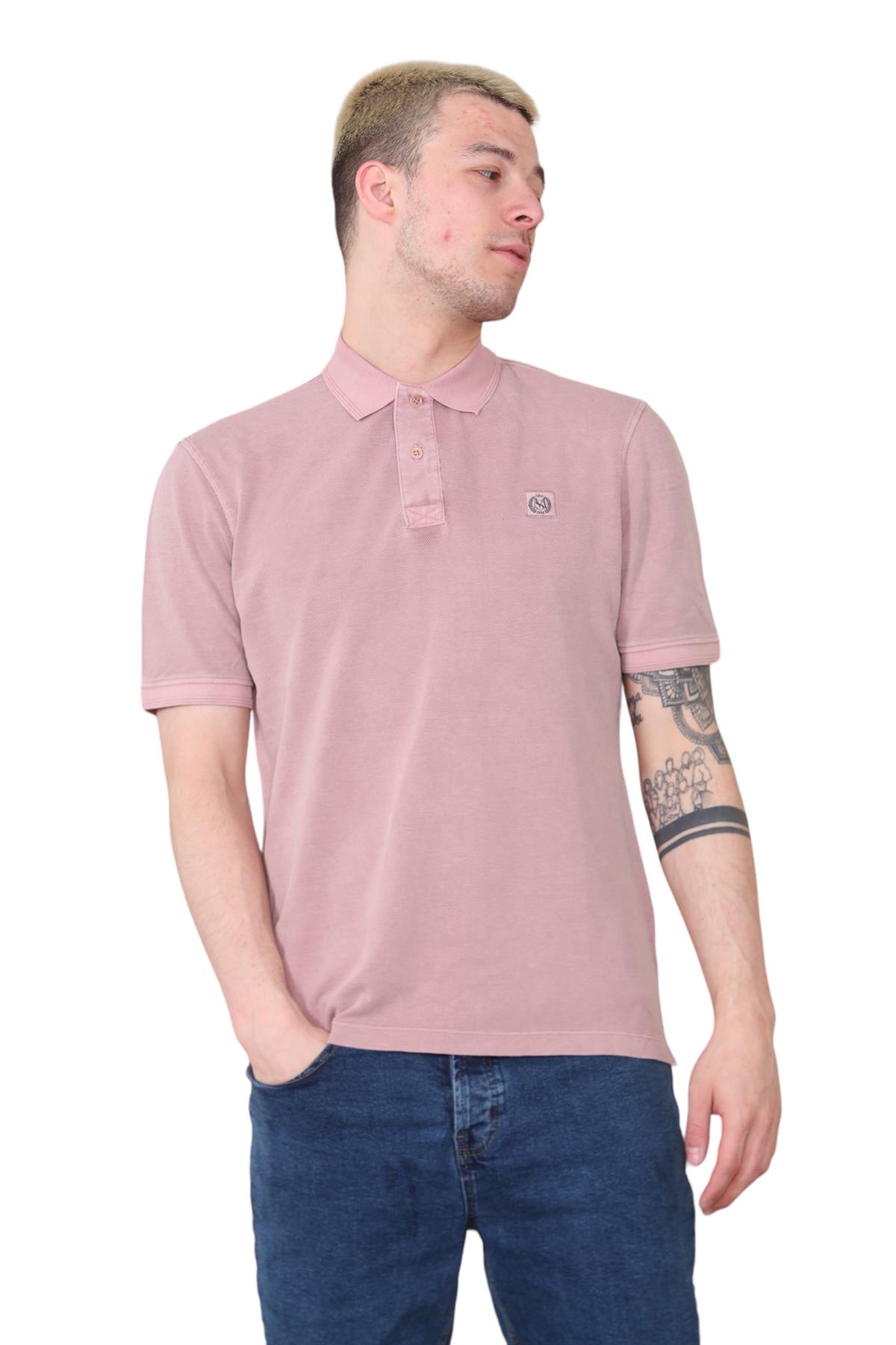 EX M&S Mens Polo Shirt Pure Cotton Short Sleeve Casual Formal Polo Tee - Picture 34 of 52