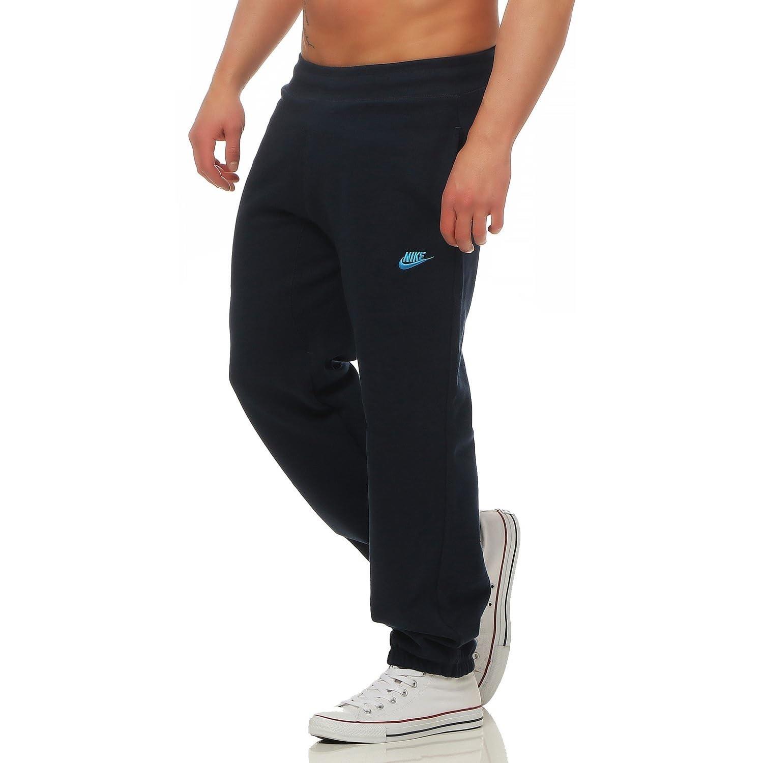Nike Foundation Mens Cuffed Fleece Lined Joggers Jogging Bottoms AW77 Sweatpants - Picture 7 of 10