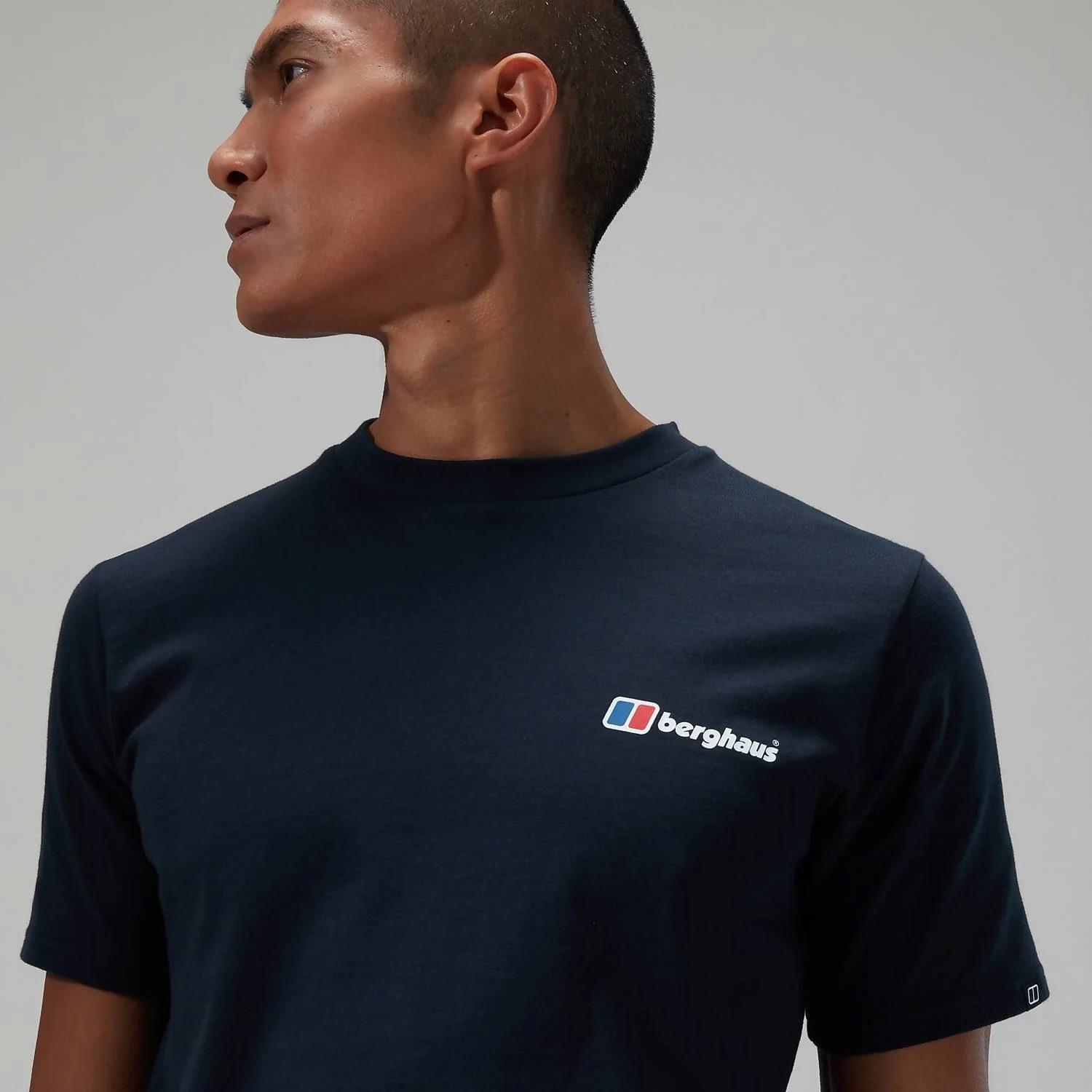 Berghaus Mens Mens T Shirt Organic Cotton Graphic Logo Short Sleeve Crew Tee - Picture 4 of 27