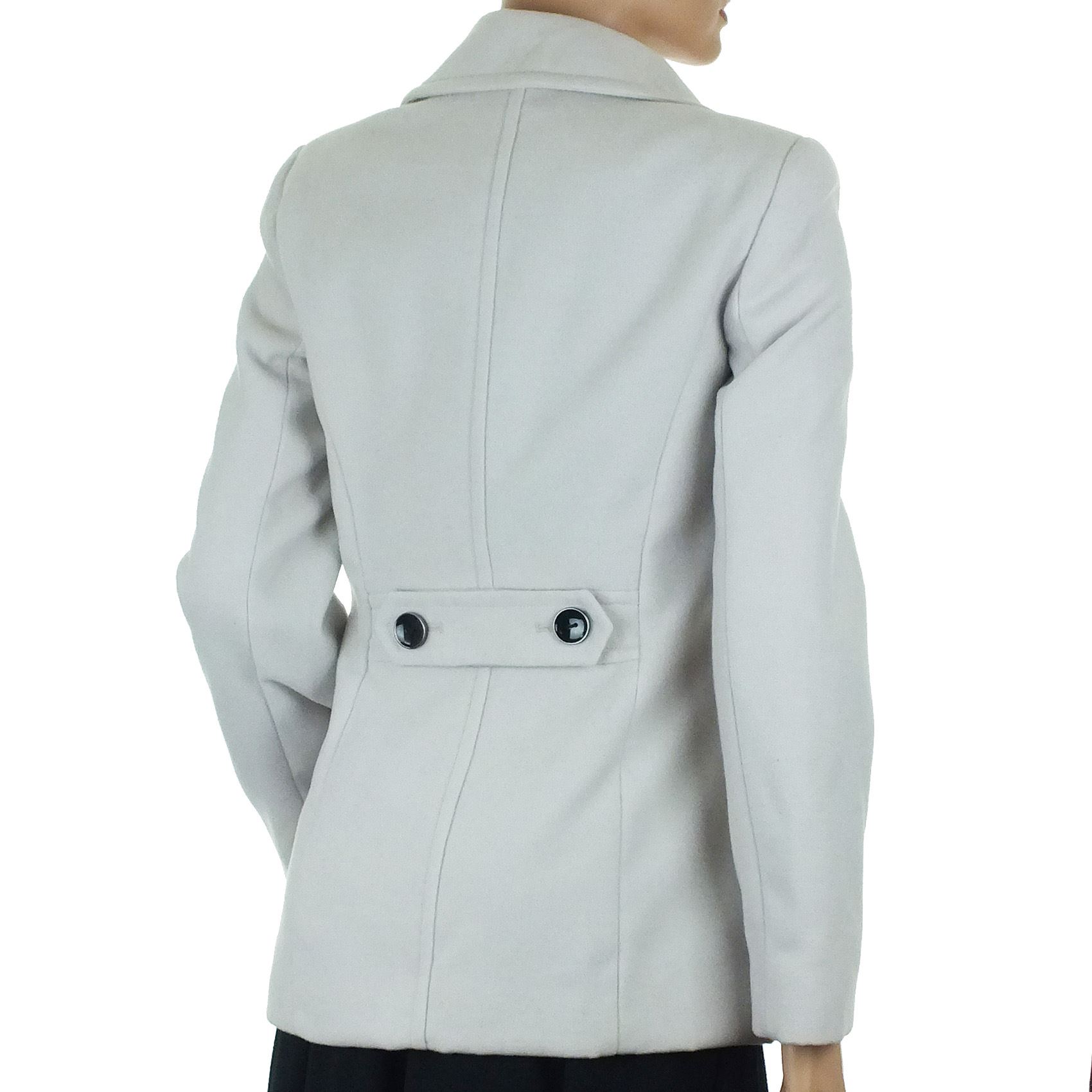 Ex Debenhams Short Winter Coat Short Jacket Ladies Double Breasted