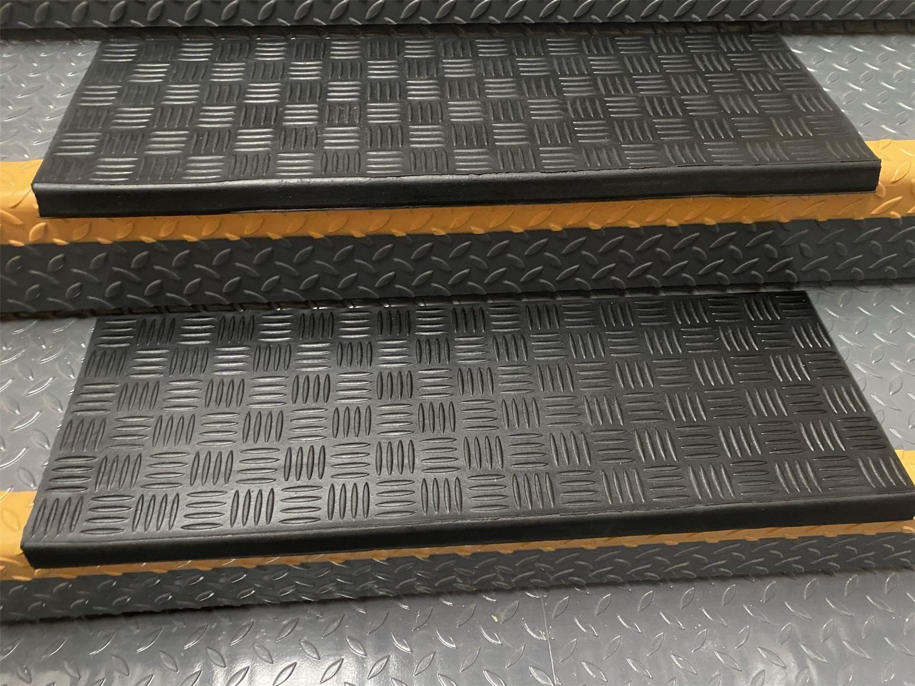 Rubber Stair Tread Heavy Duty NonSlip Stair Pads, Outdoor & Indoor Stair Mats eBay