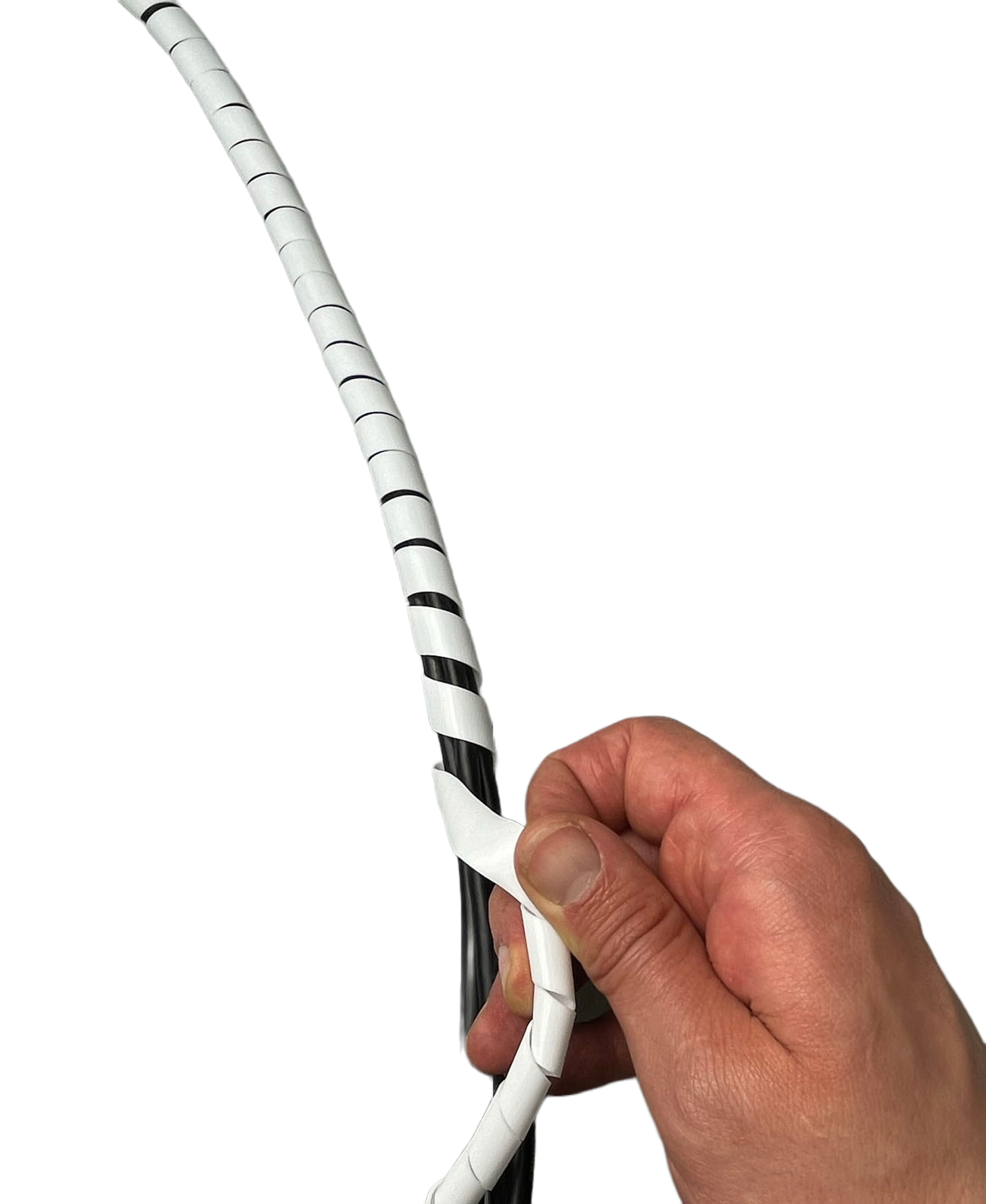 Spirale Wrap Cavo Ordine Bianco Mine Rilegatura / PC TV Casa - Foto 5