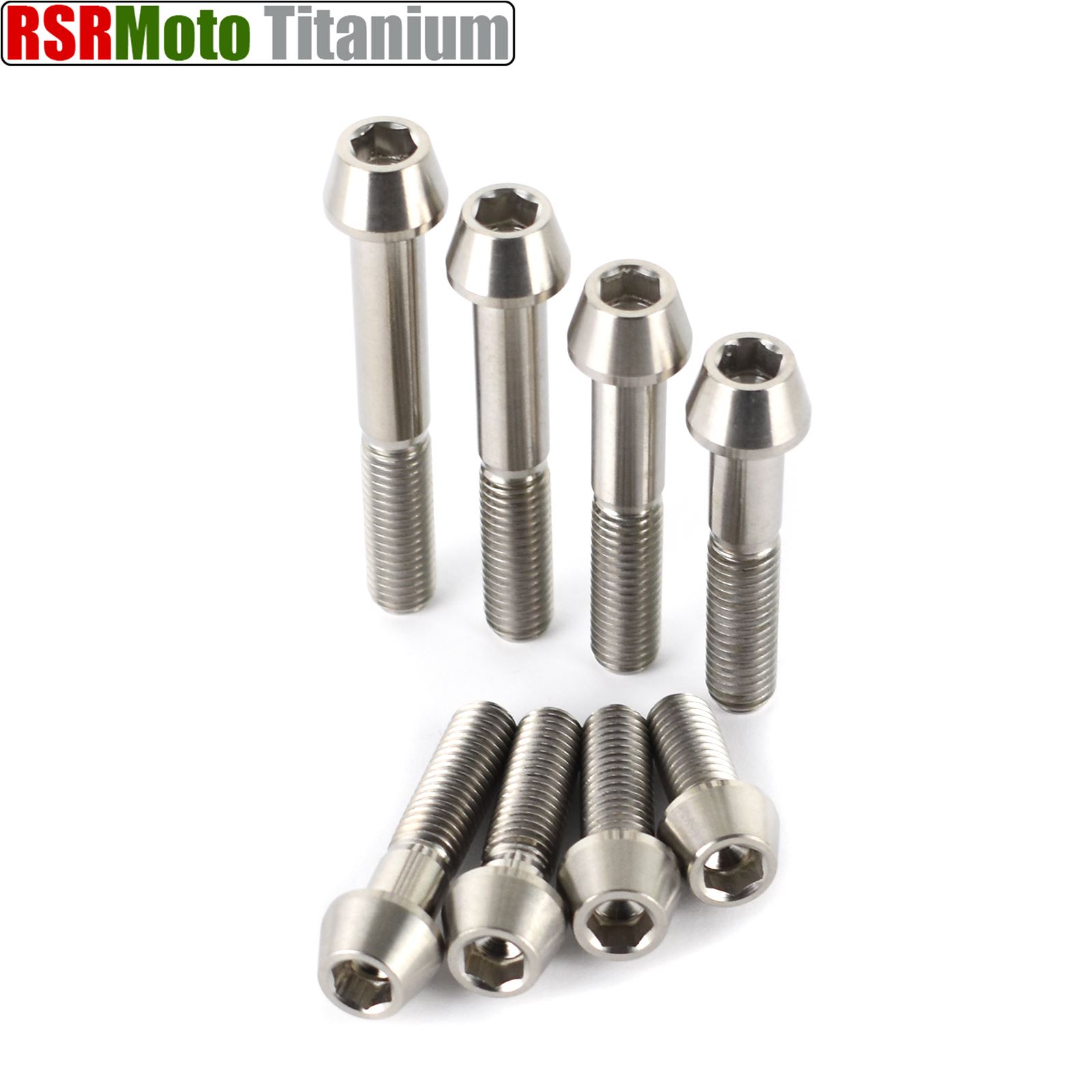 M10 Titanium Ti Taper Cone Socket Allen Bolts 20 25 30 35 40 45 50 55 60 65 70