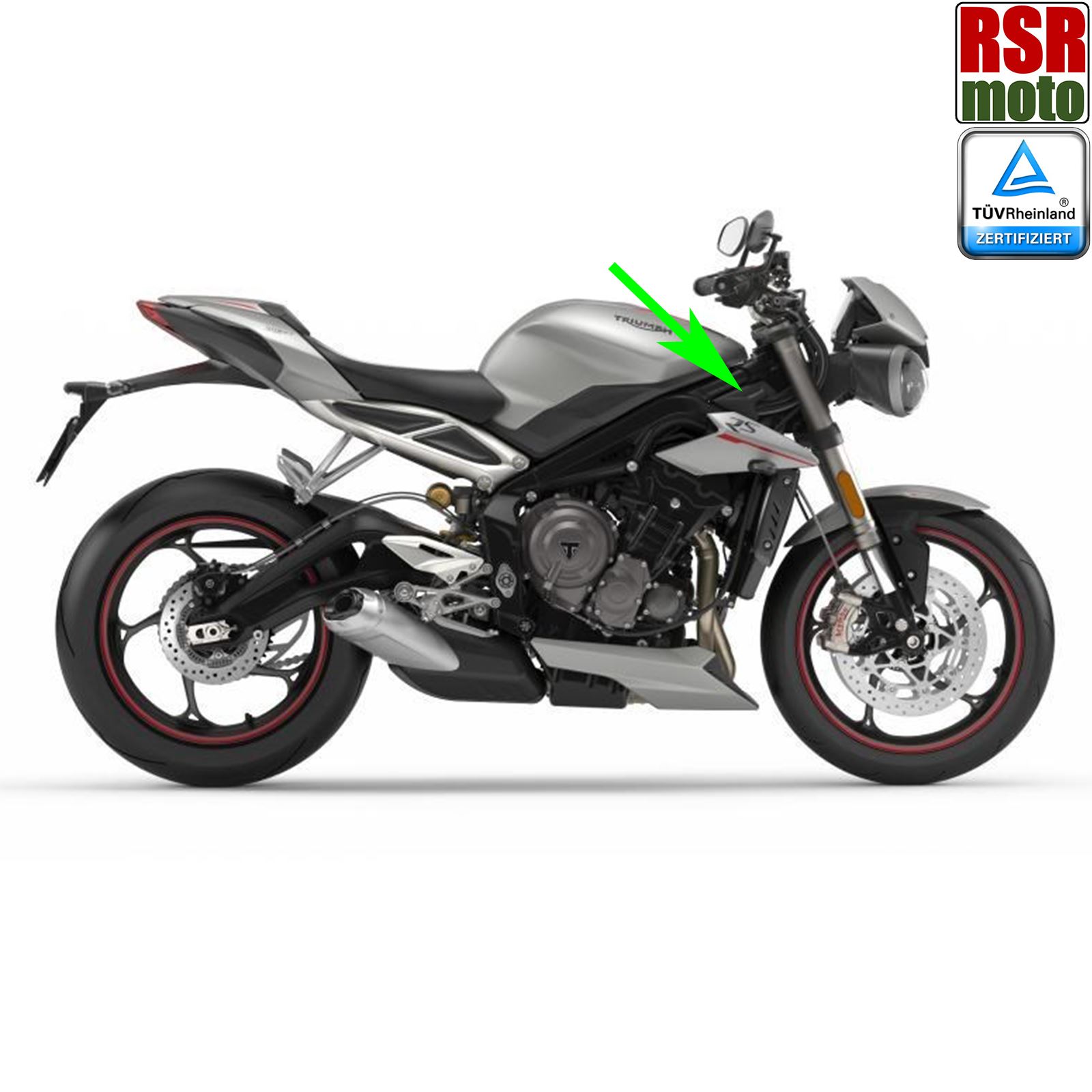 Carbon Fibre Radiator Covers Cowls Compatible With Triumph 765 Street Triple 2017-2019 Gloss Twill Weave