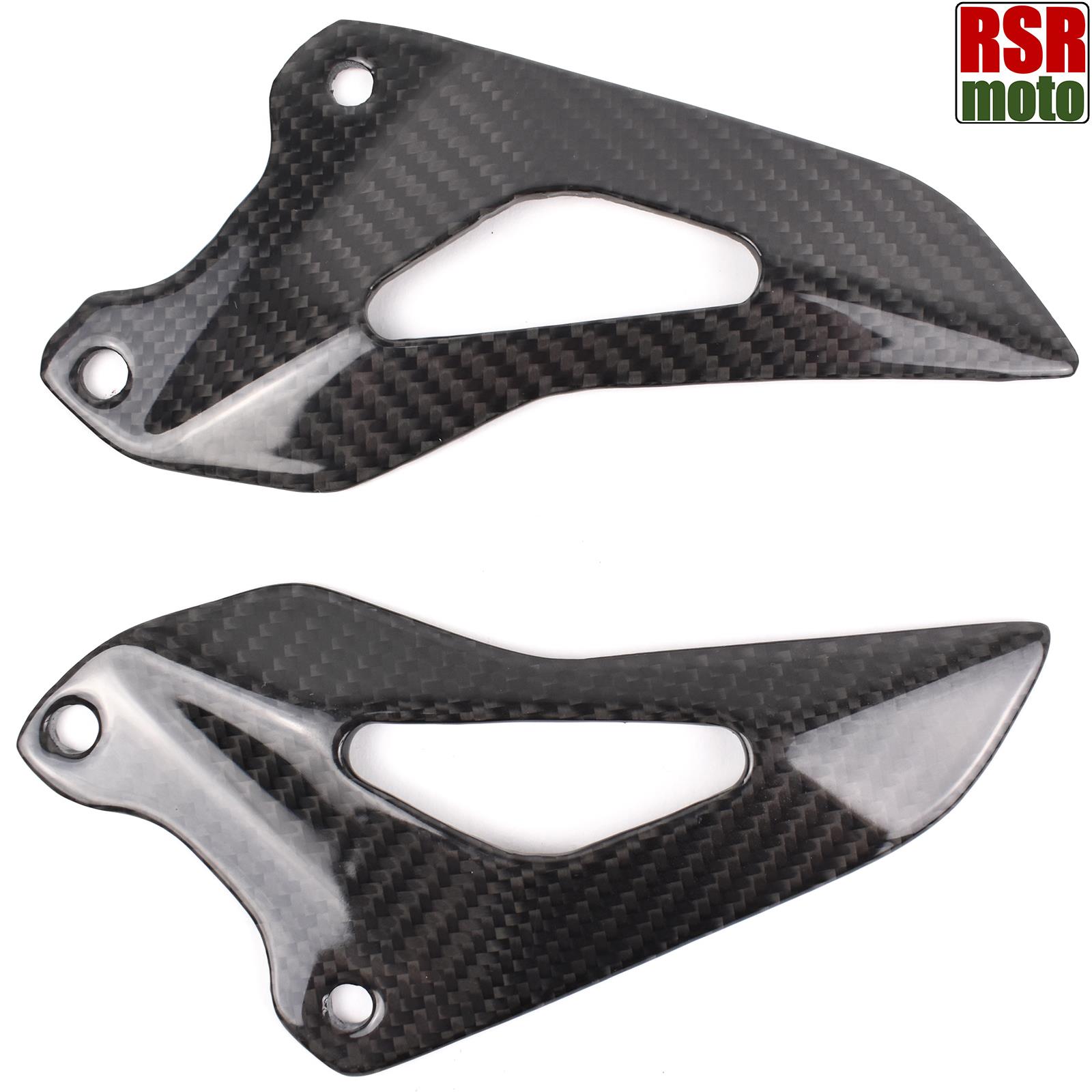 2006-2012 RSR Moto Compatible With Triumph 675 Daytona 100/% Carbon Fibre Heel Guards Plates