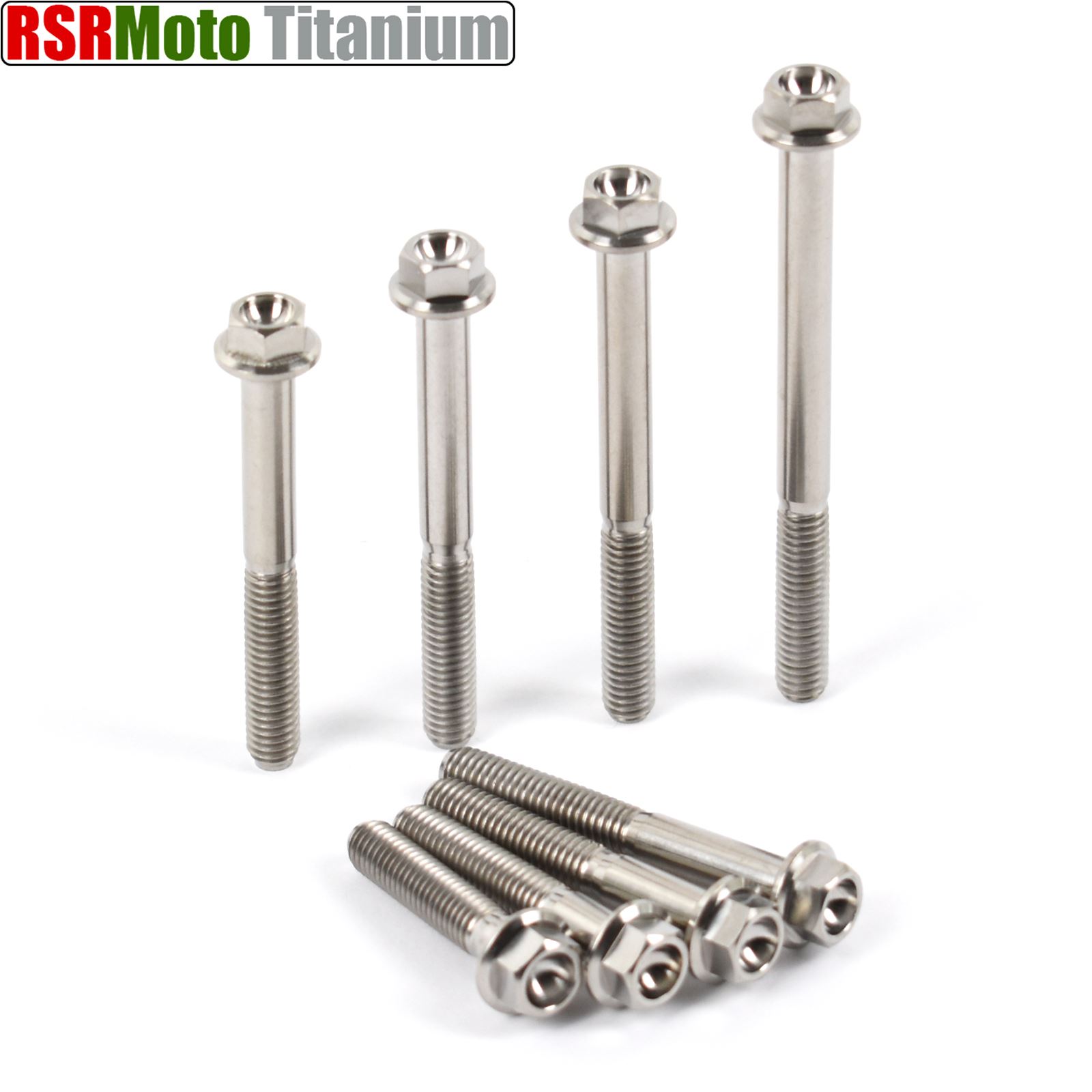 Titanium M6 Bolts Hex Flange Head 20 25 30 35 40 45 50 55 60 70 mm x 1.