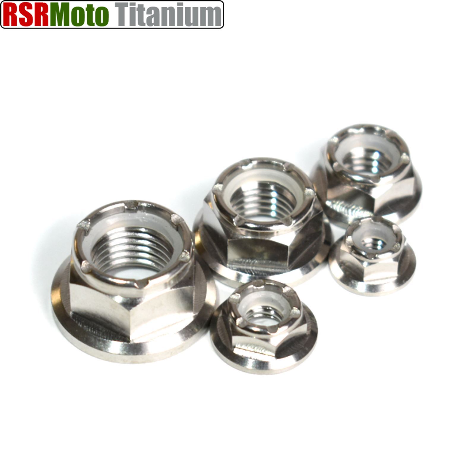 Titanium Nyloc Self Locking Hex Flange Lock Nuts M5 M6 M7 M8 M10 M12 eBay