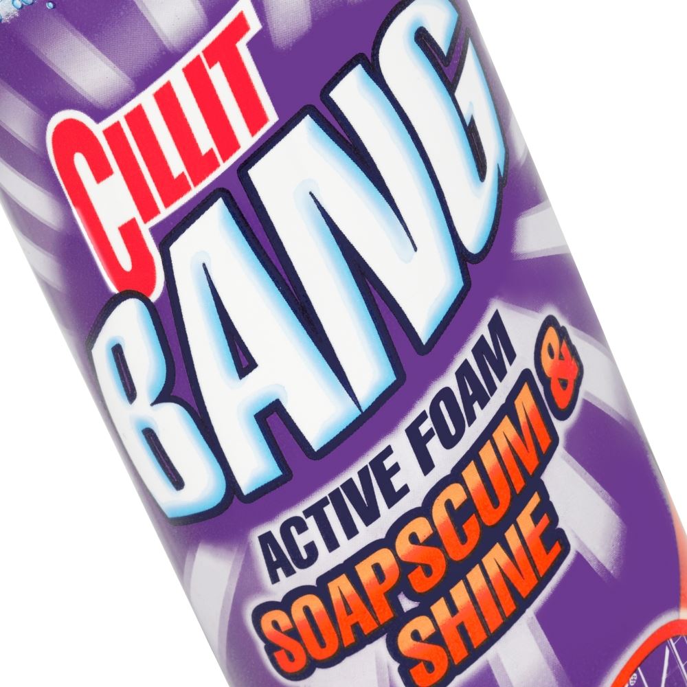 6 x Cillit Bang Active Foam Bathroom Surface Soapscum & Shower Cleaner