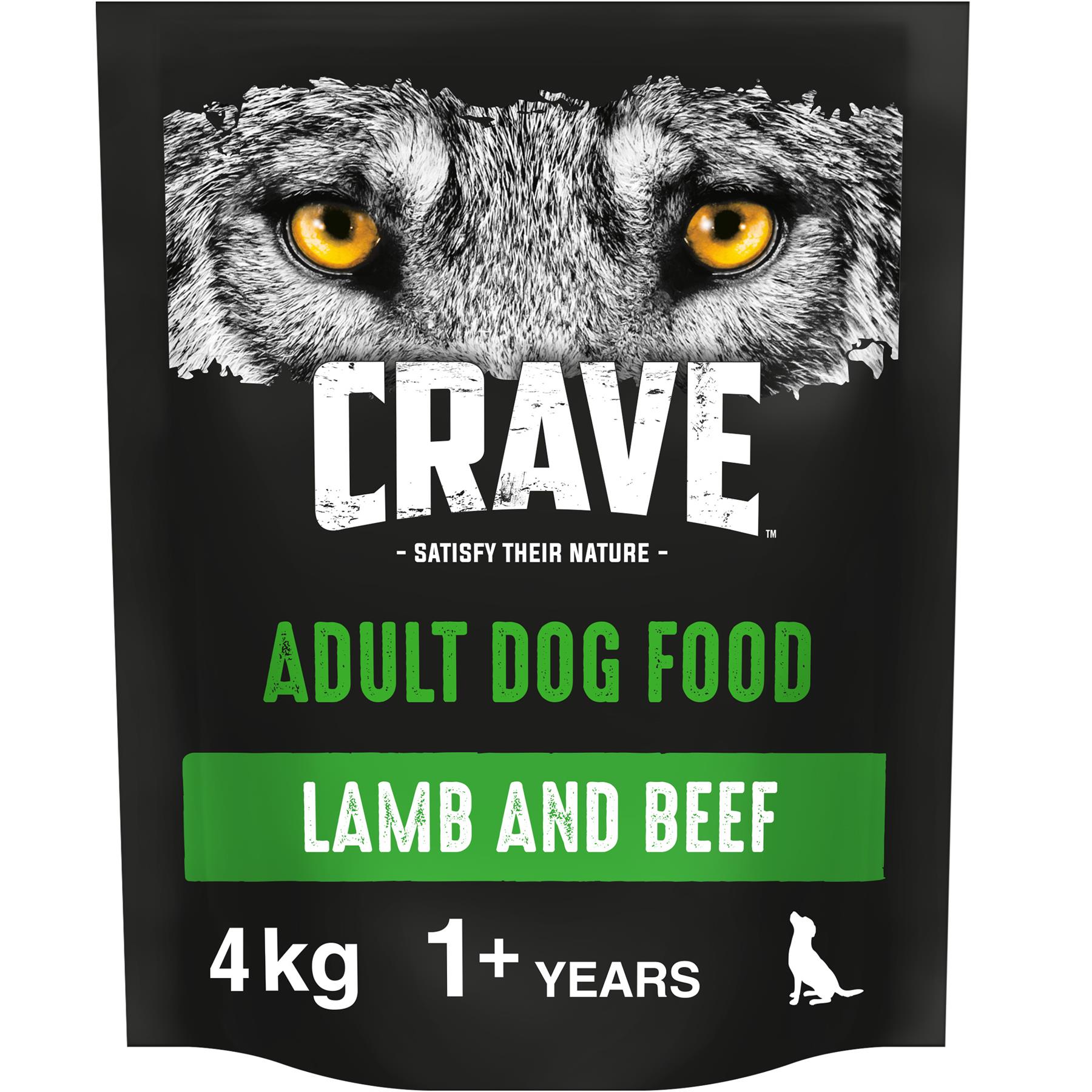 4kg Crave Grain Free Natural Adult Complete Dry Dog Food Lamb & Beef eBay