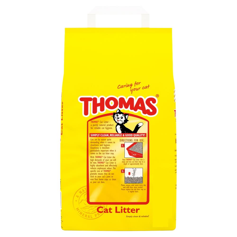 16L Thomas Cat Litter Highly Absorbent Natural Mineral Litter 16 Litres