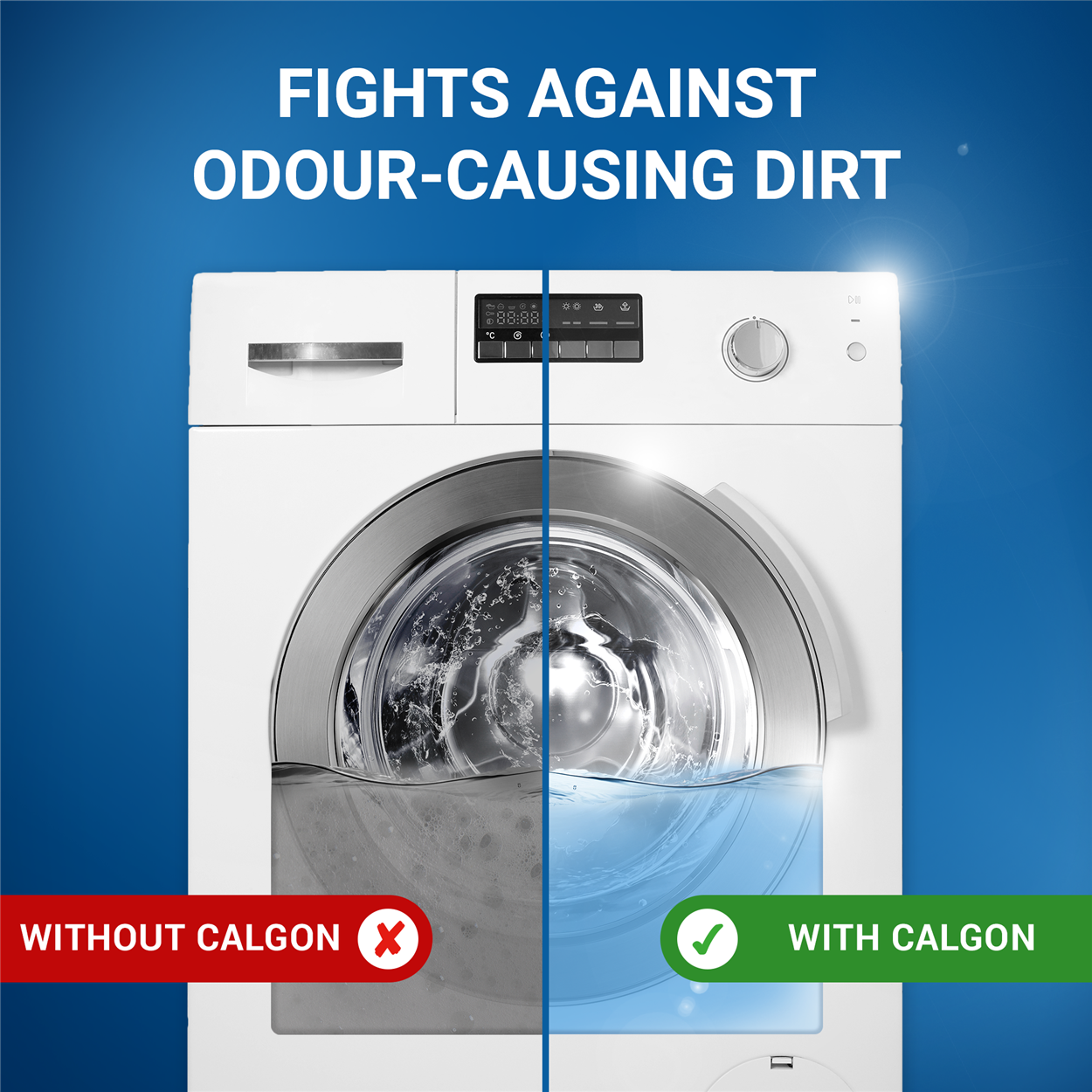 2 x Calgon 3in1 Power Gel Washing Machine Water Softener 750ml