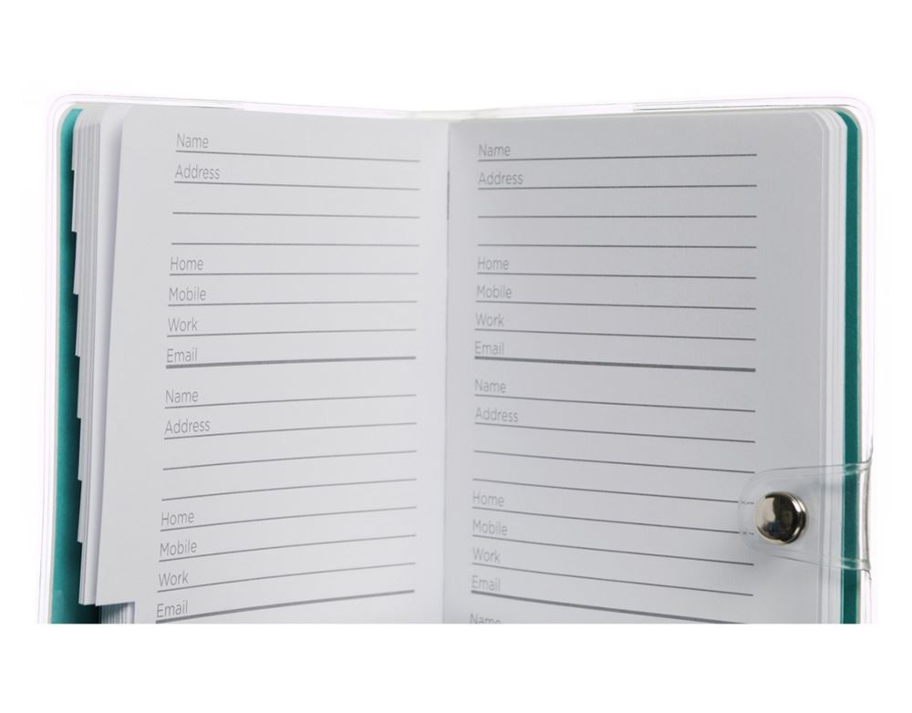 WHSmith Phone Print Slipcase A6 Address Book With AZ Tabbed Index