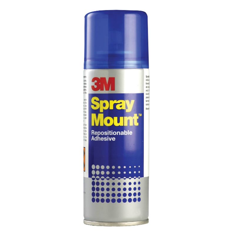 3M Spray Mount 400ml Clear Adhesive Glue Spray 400ml NonStaining