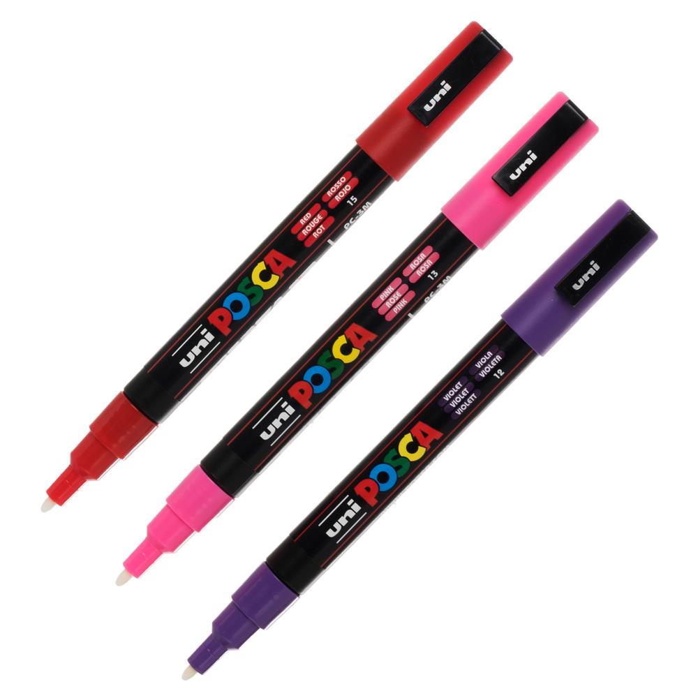 Uni Posca PC3M Standard Paint Pen Starter Pack Marker Pen 8 Colours
