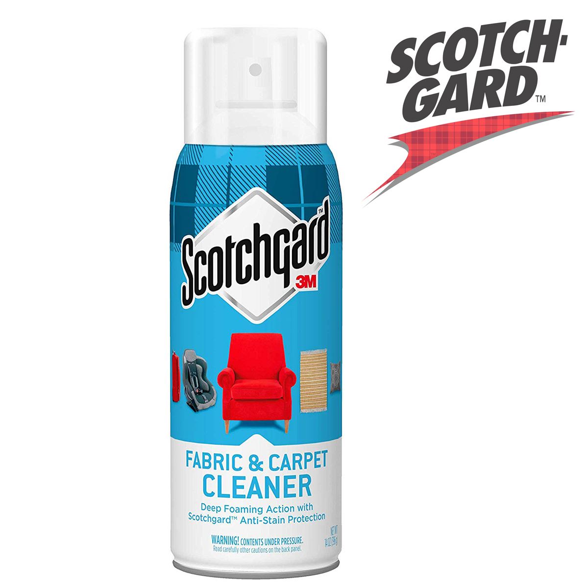Scotchgard Fabric Carpet Cleaner 14oz Deep Foaming Action AntiStain