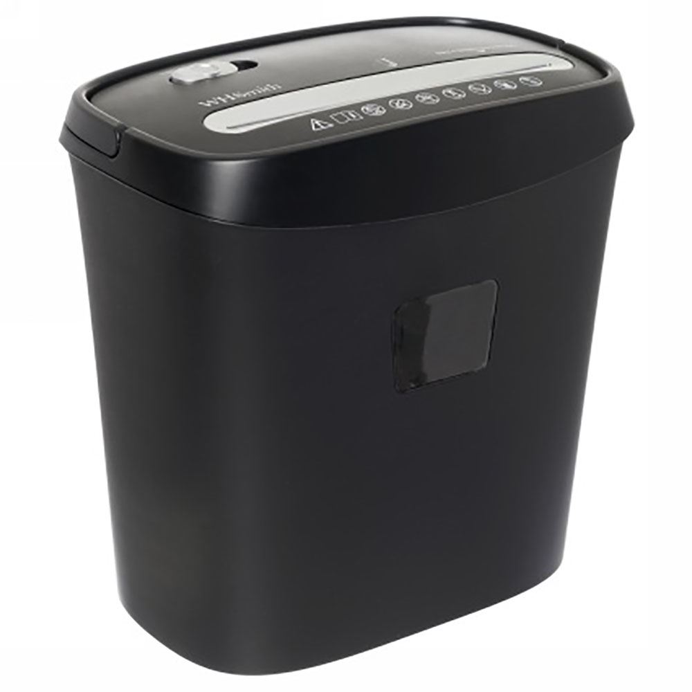 WHSmith Cross Cut Shredder A4 Paper 13L 6 Sheets Capacity Auto Function