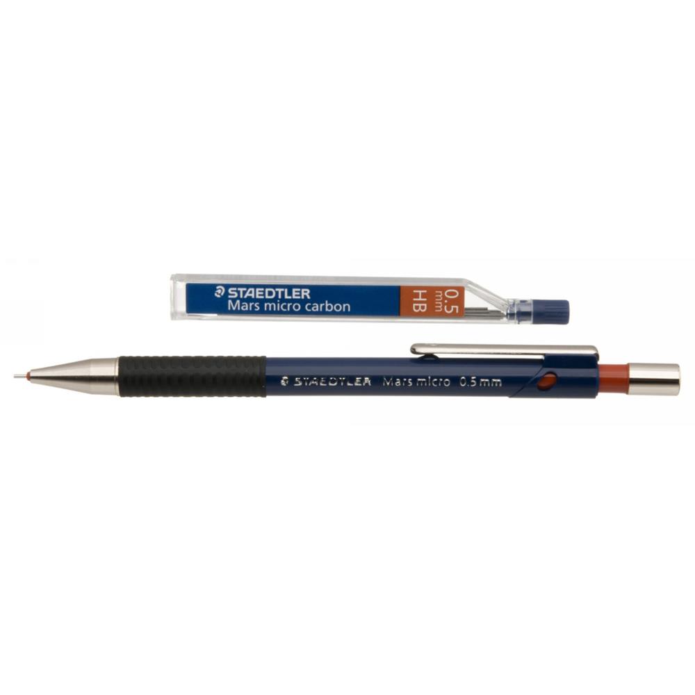 Staedtler Mars Micro With 12 Refill Leads 0.5mm HB Mechanical Pencil