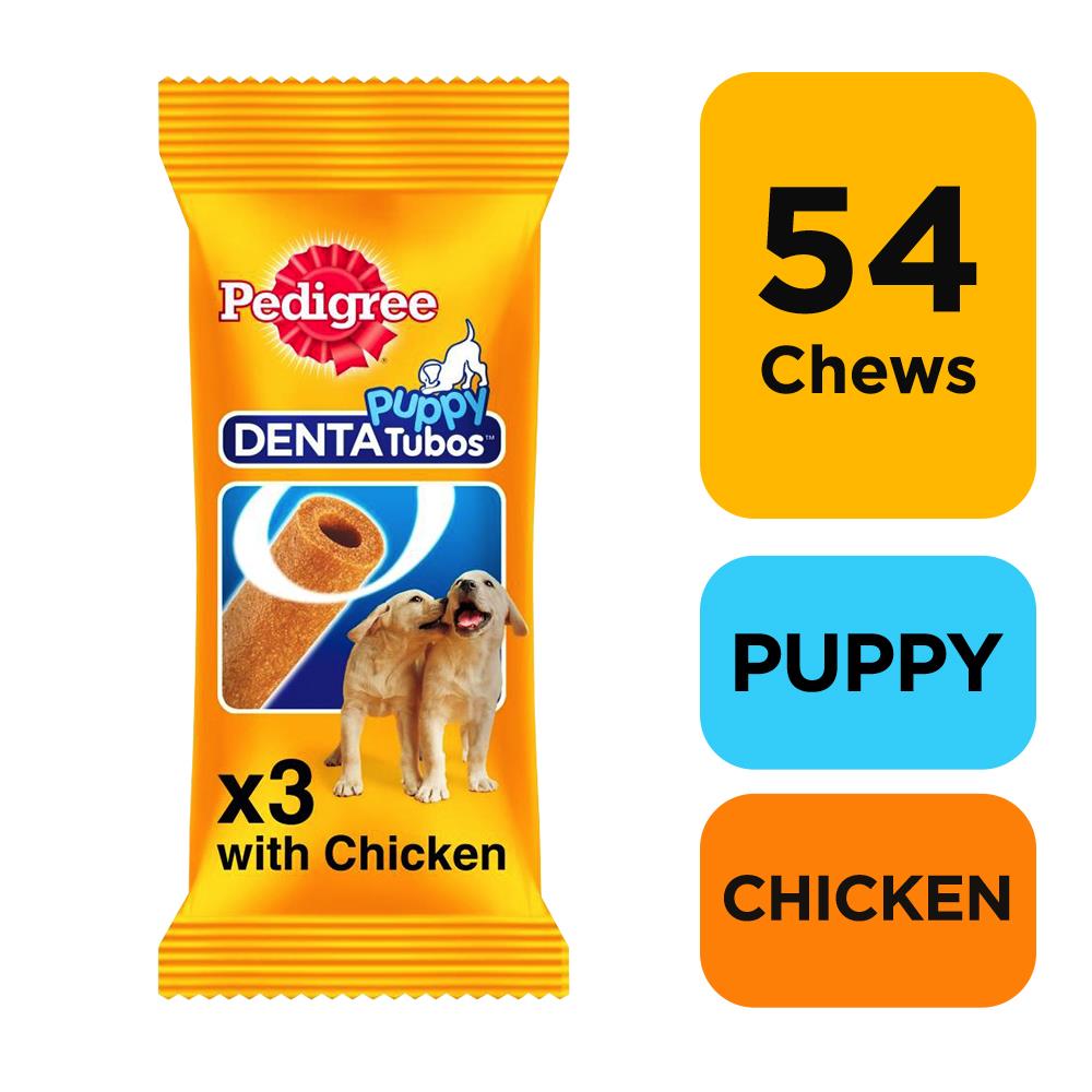 54 Pedigree Puppy Denta Tubo Dental Puppy Treats 18x3 Puppy Chews