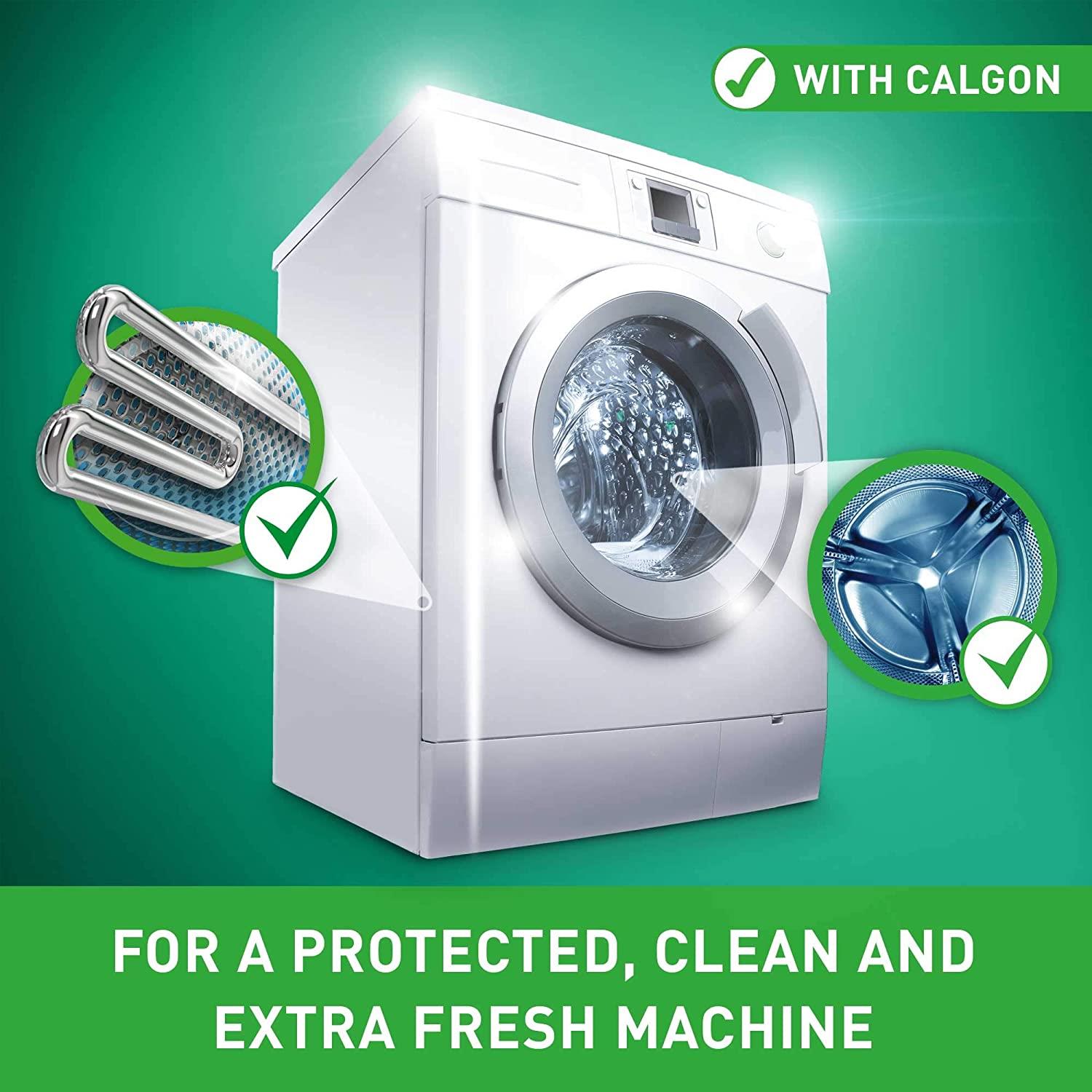 Calgon Hygiene Plus Washing Machine Water Softener 65 Tablets Limescale