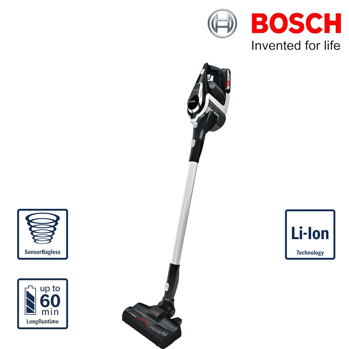 Bosch BCS101GB Cordless Upright Vacuum Cleaner Bagless Lightweight 18V