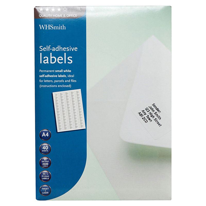 a4 sticker paper whsmith