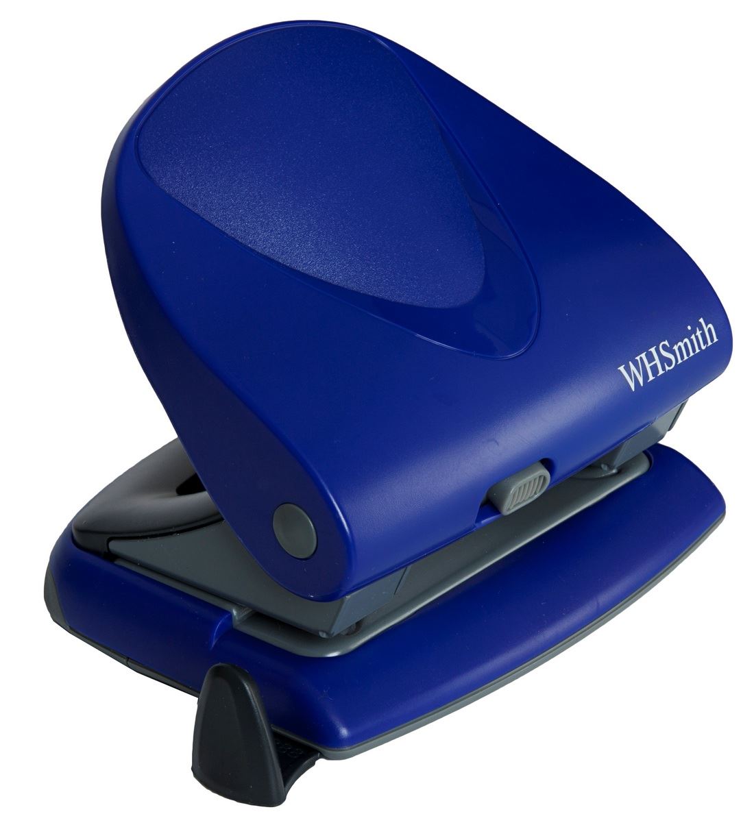 WHSmith Large 2 Hole Punch Blue 30 Sheet Capacity With Adjustable Size