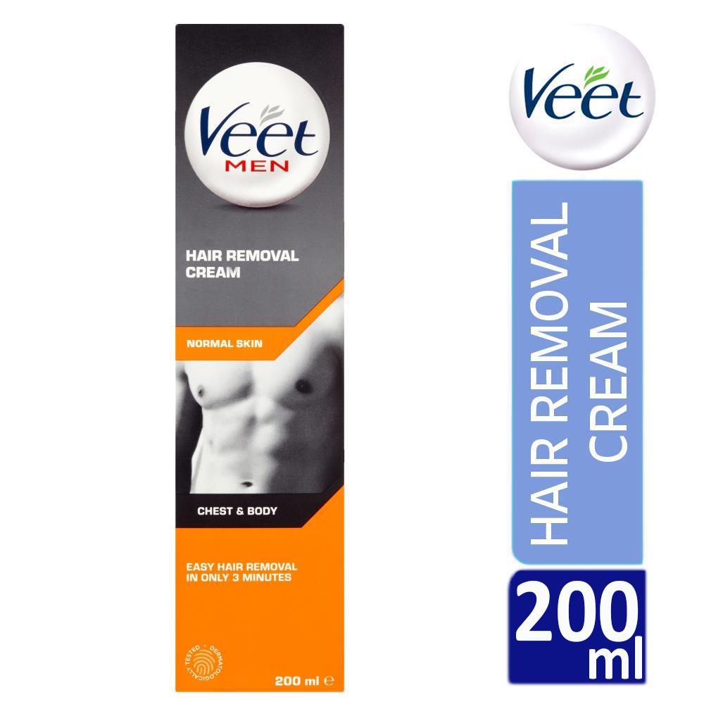 Veet For Men Chest Body Easy Hair Removal Cream 200ml For Normal
