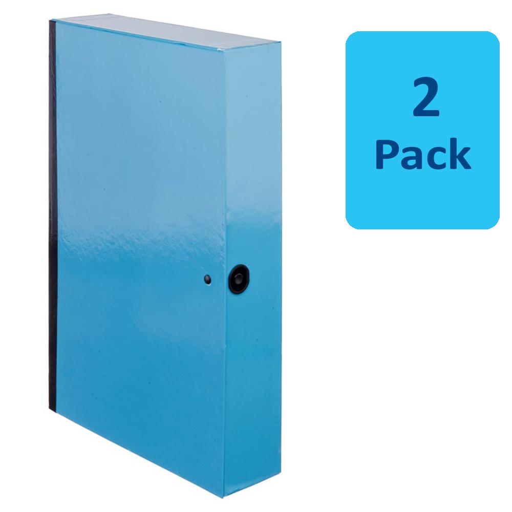 WHSmith Glossy Laminated Board A4 Foolscap Box File Various Colours