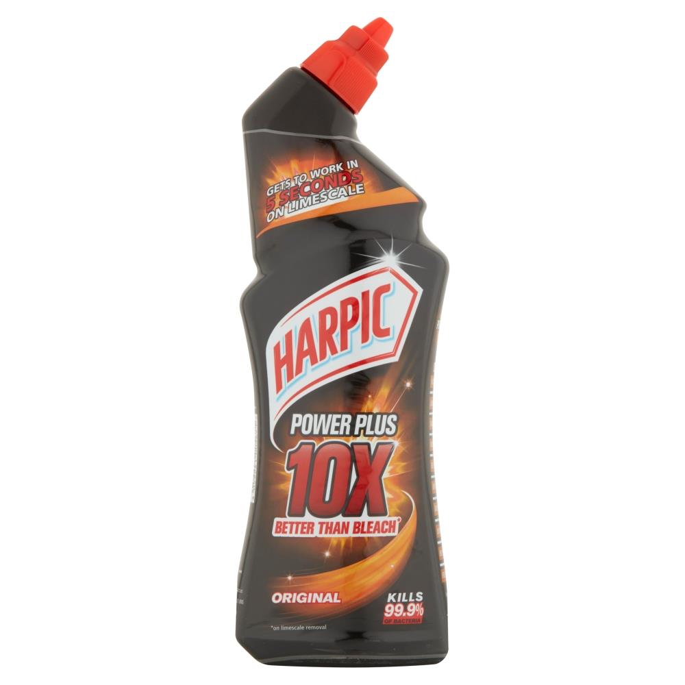 2 x Harpic Power Plus Max Disinfectant Toilet Cleaner Limescale Removal