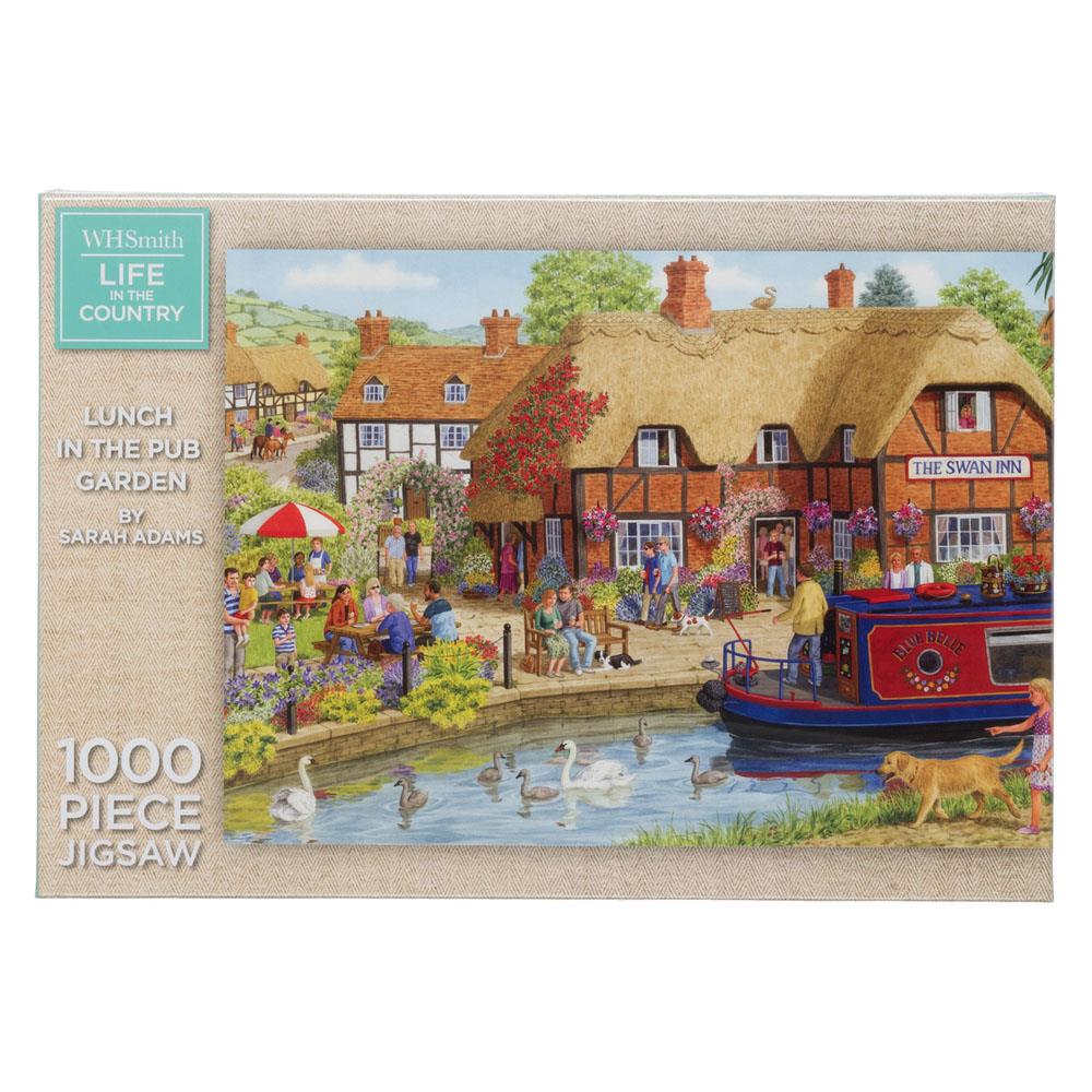 WHSmith Life In The Country Lunch In The Pub Garden 1000 Piece Jigsaw
