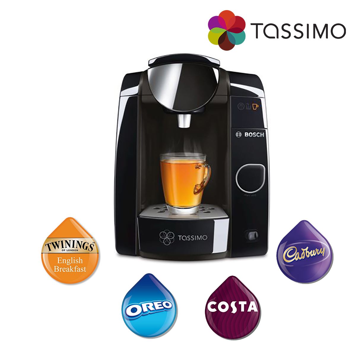 Tassimo Tas4502gb Joy 2 Costa Coffee Hot Drinks Machine 1300w 1 4l