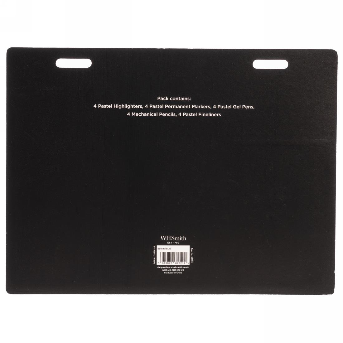 WHSmith 20 Piece Writing Collection Pastel Colours Pen Set Assorted Ink