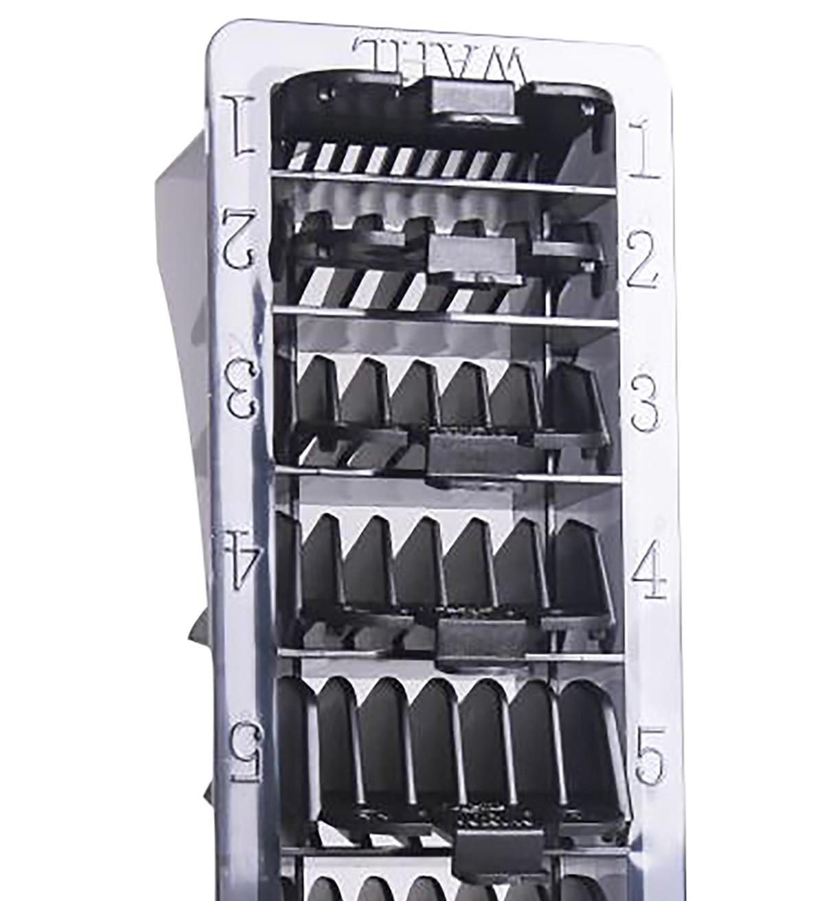 Wahl Hair Clipper Attachment Black Plastic Comb Set With Organiser Tray