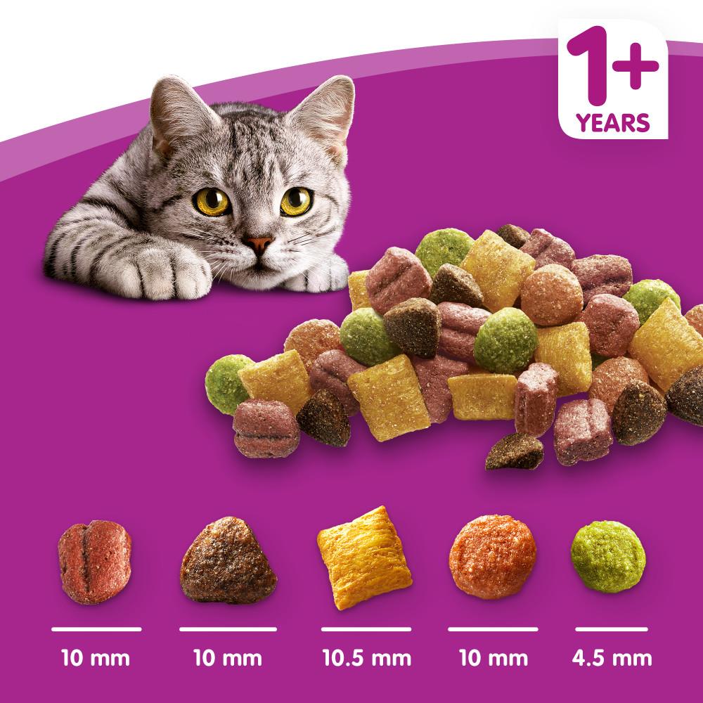 8kg Whiskas 1+ Adult Complete Dry Cat Food with Tuna 8kg Cat Biscuits