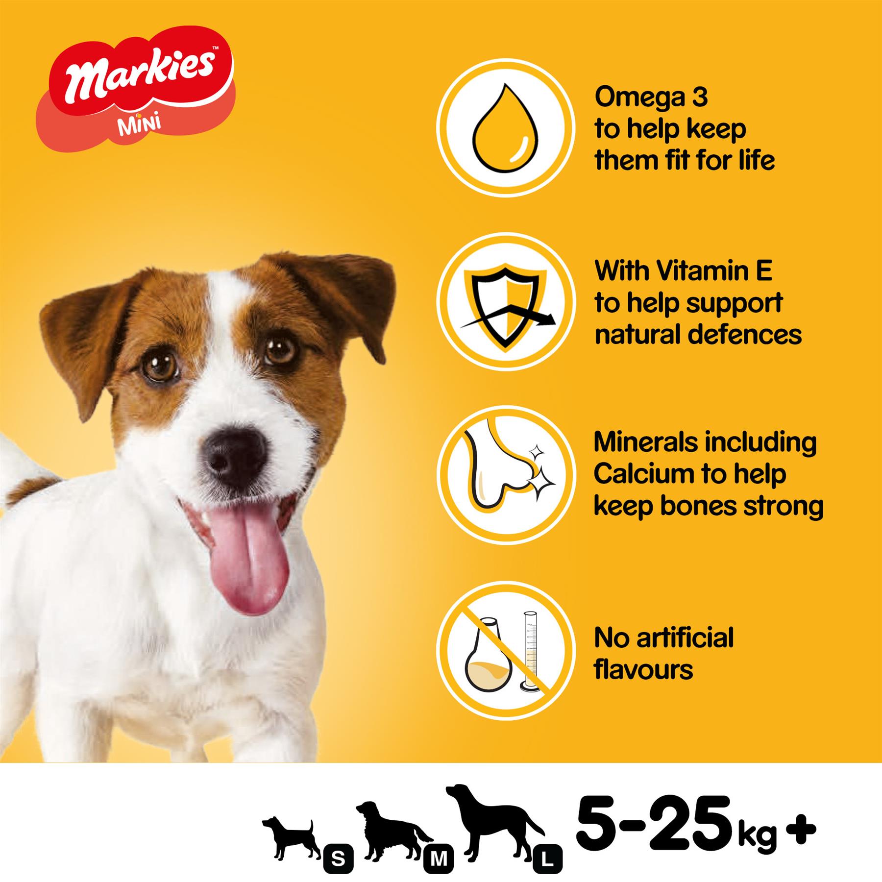 12.5kg Pedigree Mini Markies Dog Treats with Marrowbone 12.5kg Bulk Dog