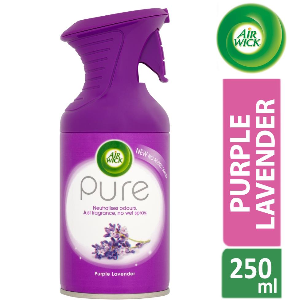 Air Wick Pure Air Freshener Spray 250ml Purple Lavender Neutralises