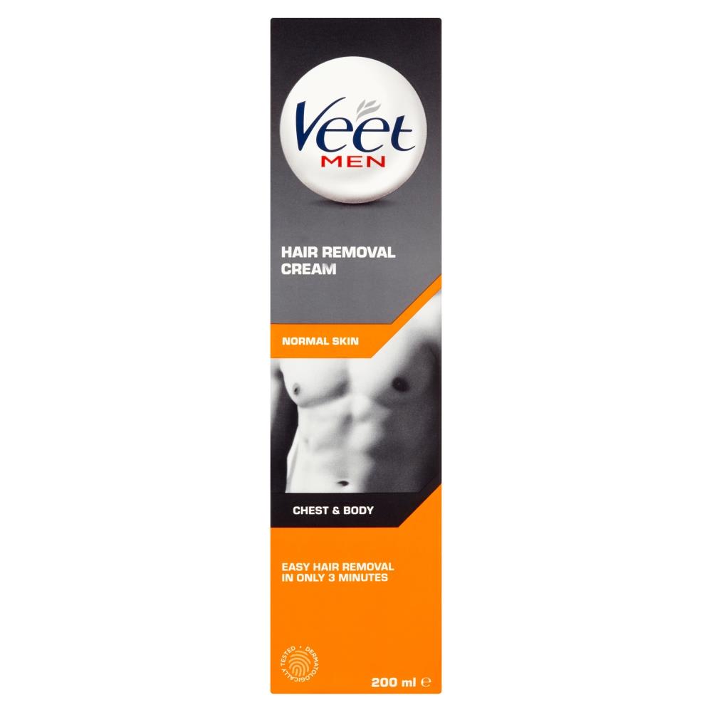 Veet For Men Chest Body Easy Hair Removal Cream 200ml For Normal
