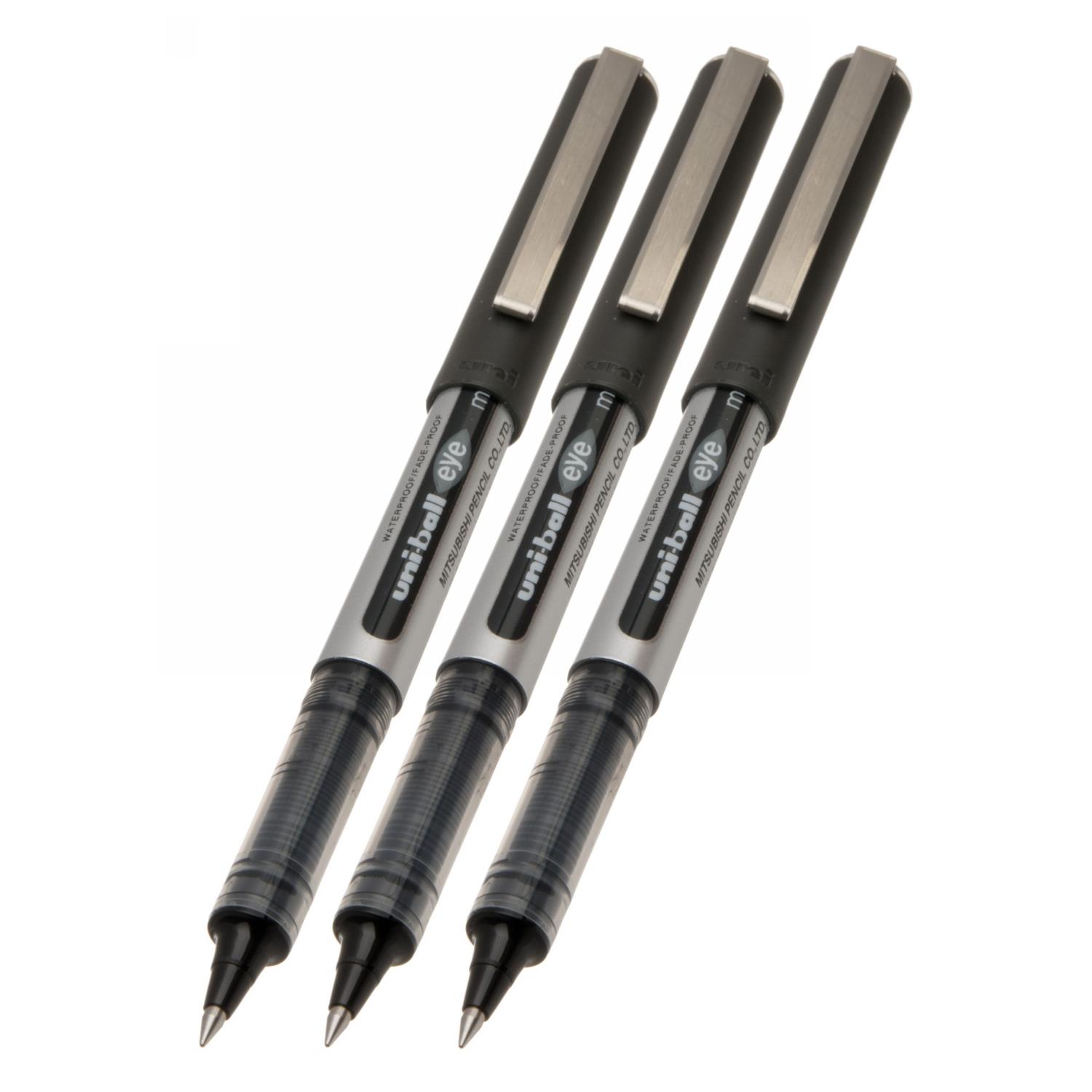 Uniball Eye Micro Rollerball Pens Fine Nib 0.5mm Waterproof Black Ink