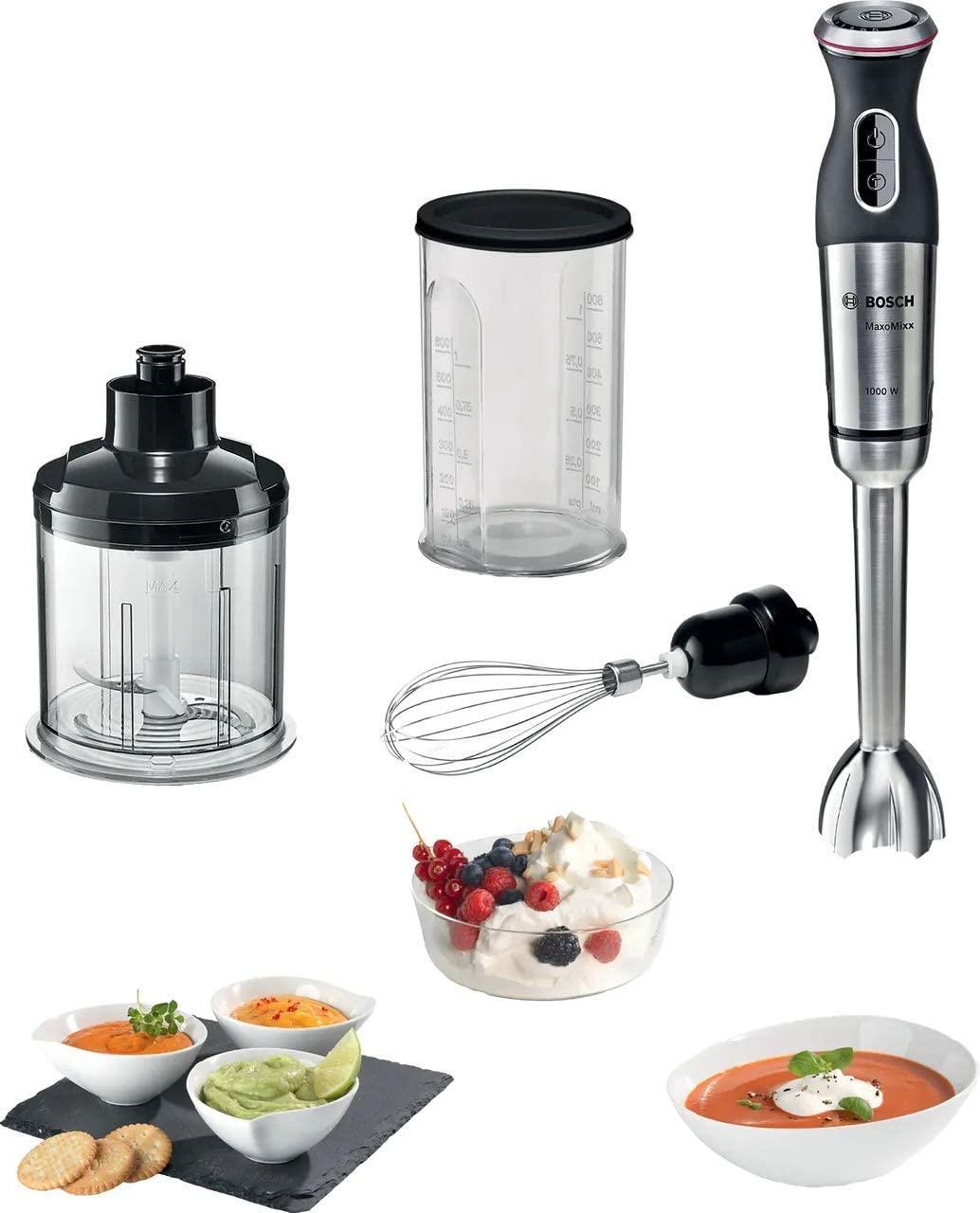 Bosch MaxoMixx MS8CM6160G 1000W Hand Blender Stainless Steel 12 Speed
