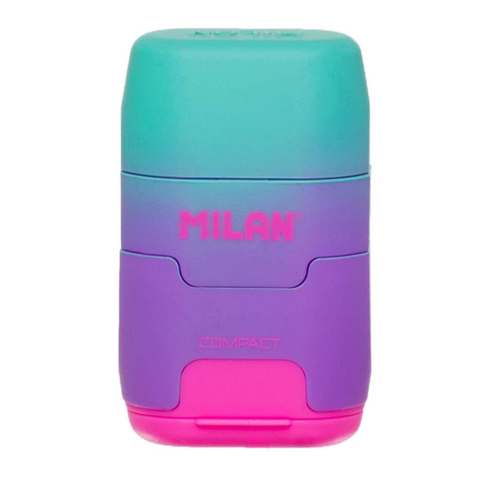 Milan Compact Sunset Effect Eraser And Pencil Sharpener Handy