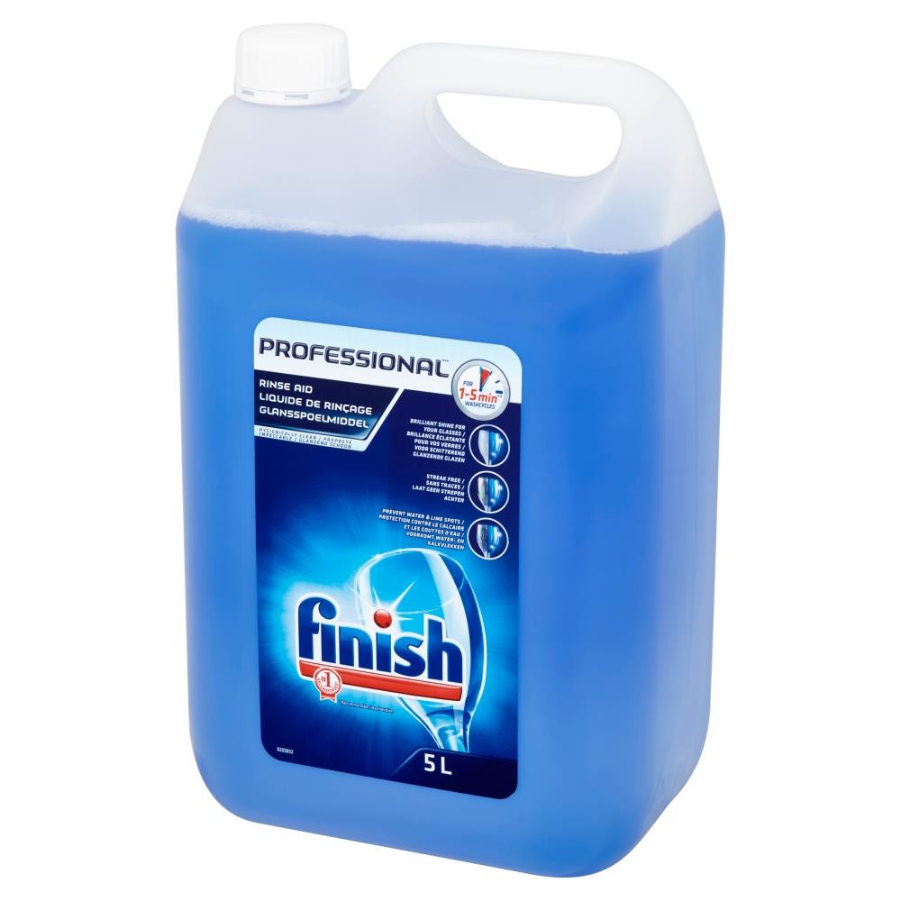 Finish Professional Dishwasher Rinse Aid 5L Prevent Water & Lime Spots
