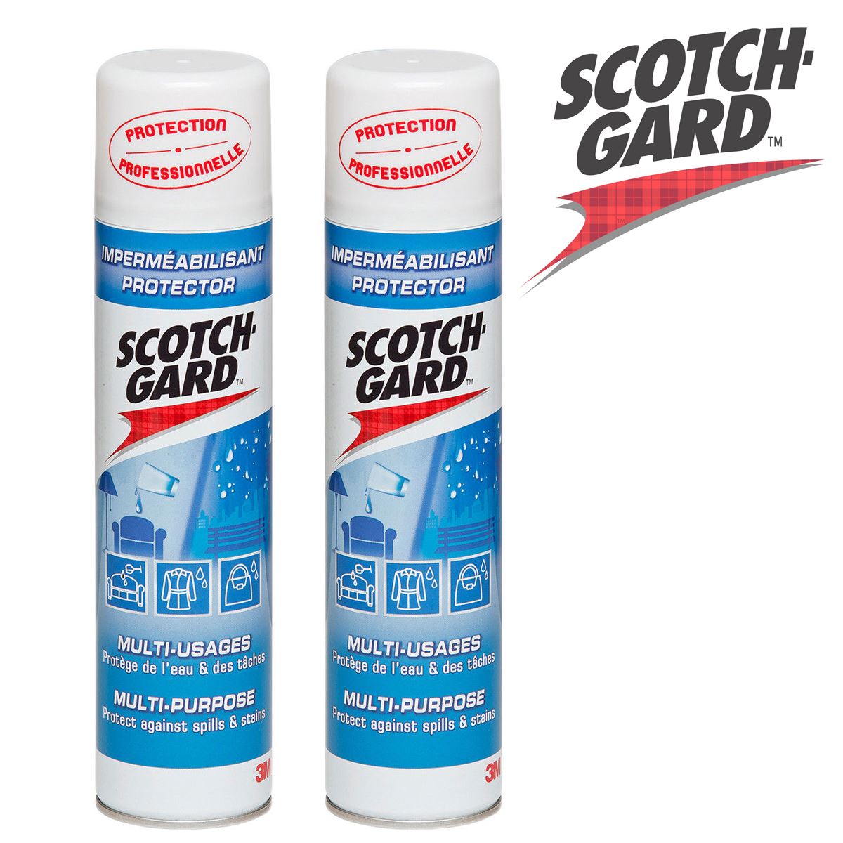2 x 3M Scotchgard Multi Purpose Protector Spray 400ml Furniture