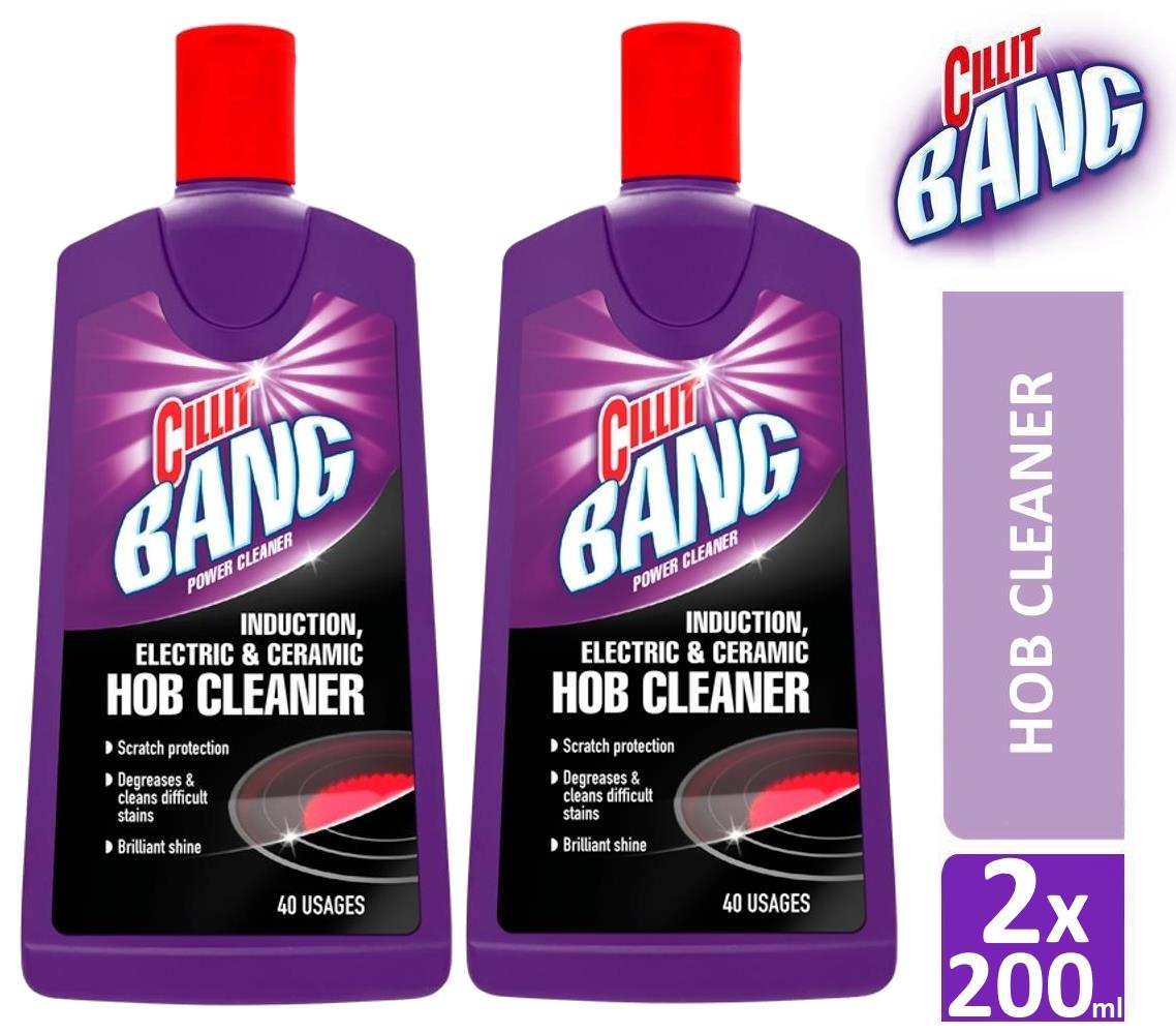 2 x Cillit Bang Power Cleaner Induction, Electric & Ceramic Hob Cleaner
