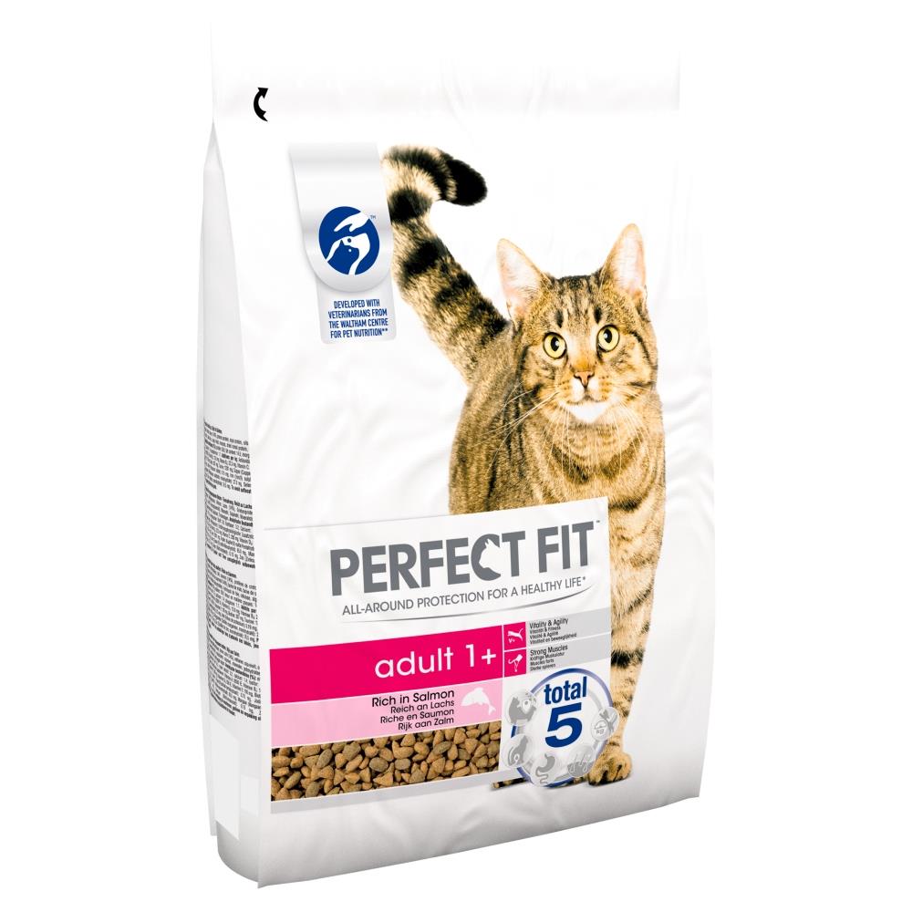 8.4kg Perfect Fit 1+ Adult Complete Dry Cat Food Salmon Cat Biscuits (3 x 2.8kg) eBay