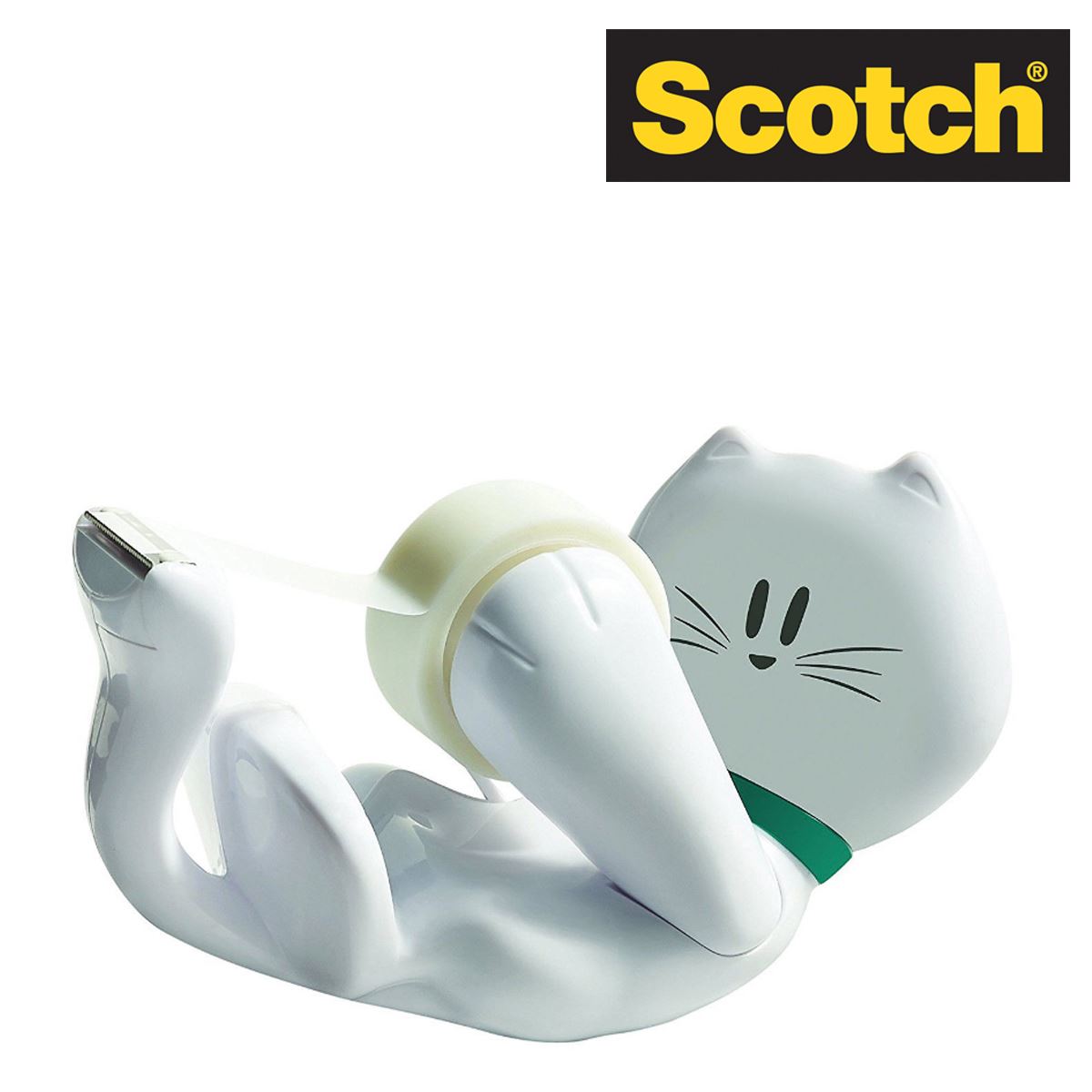 Scotch Cat810 Cat Tape Dispenser With 1 Roll Scotch Magic Tape 19mm x